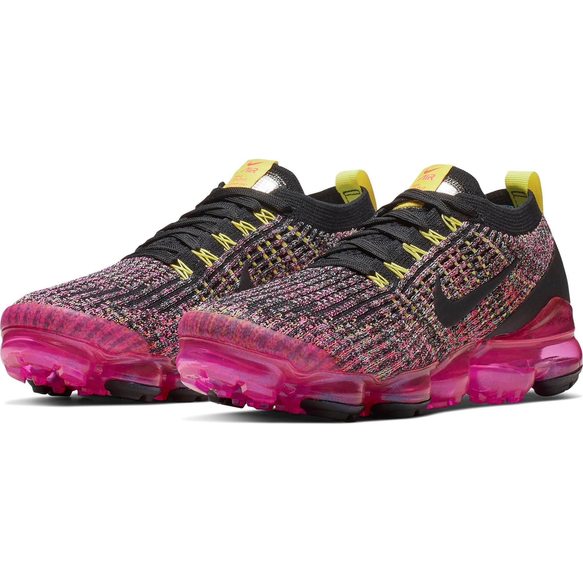 vapormax flyknit pink and black