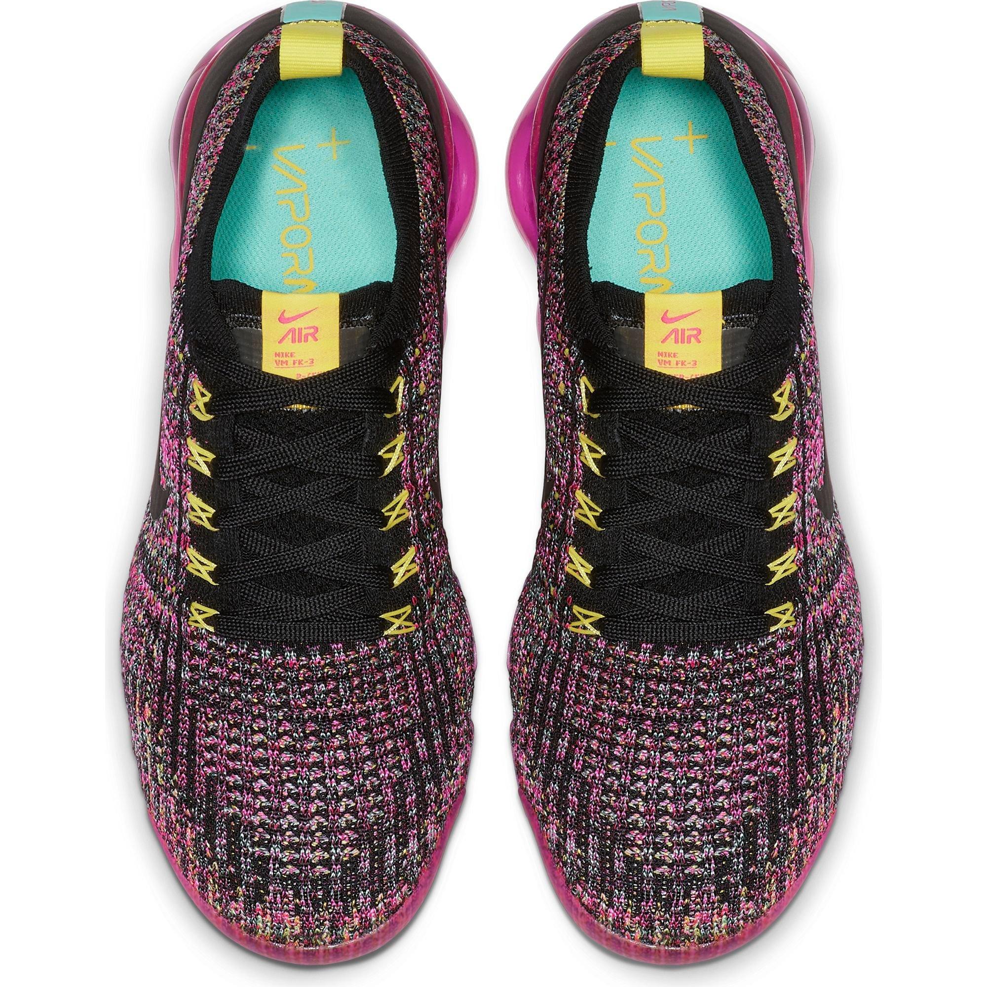 vapormax flyknit 3 black multicolor