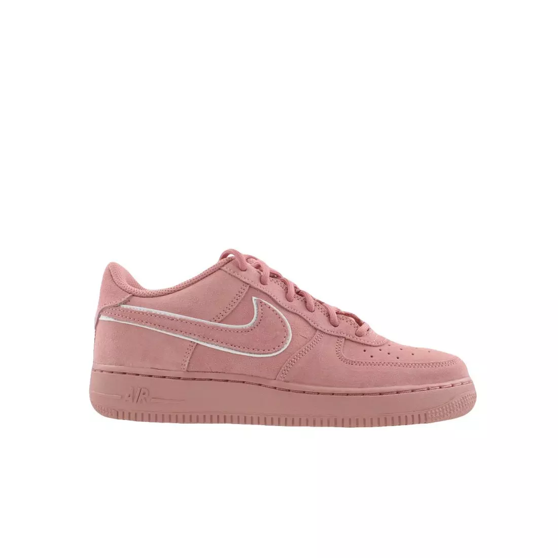 Nike Air Force 1 Lv8 Suede "Pink Stardust" Grade School Kid's Shoe - RED