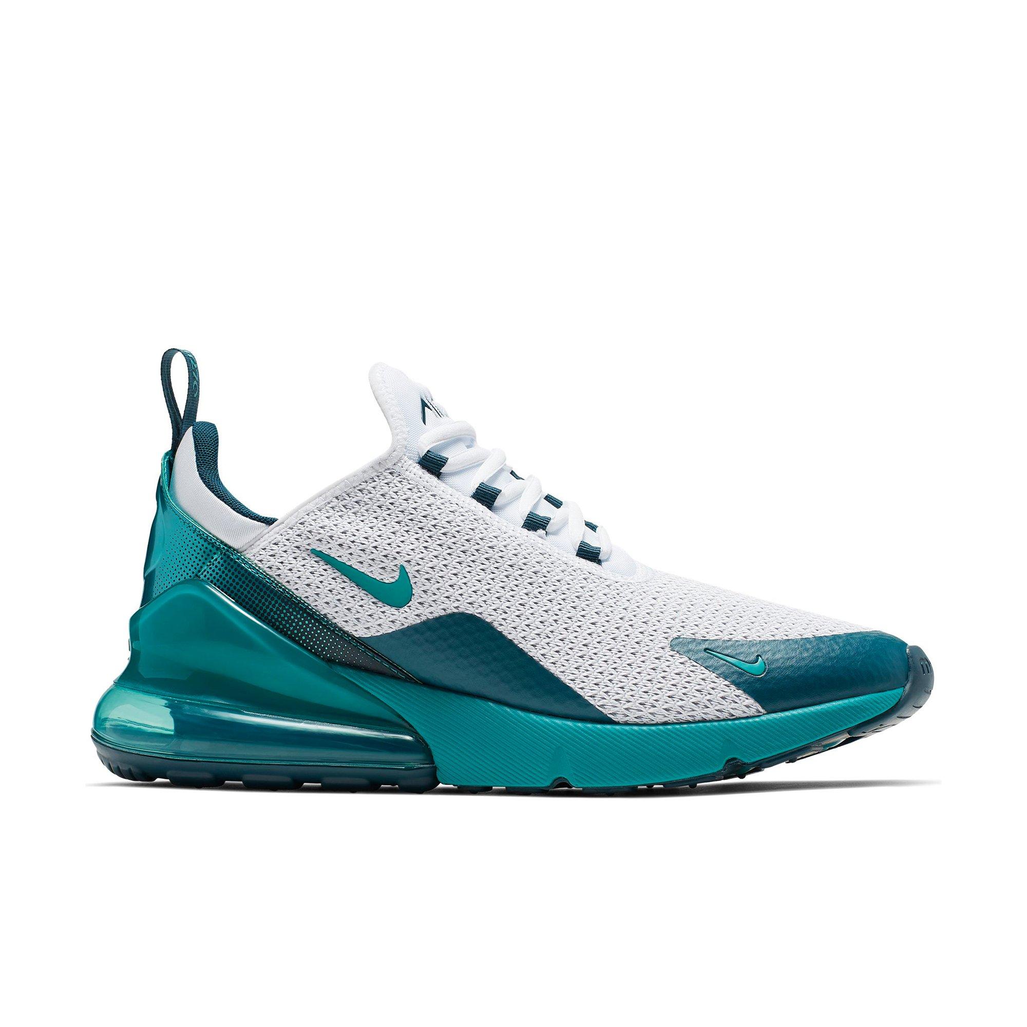 nike air max 270 teal and white