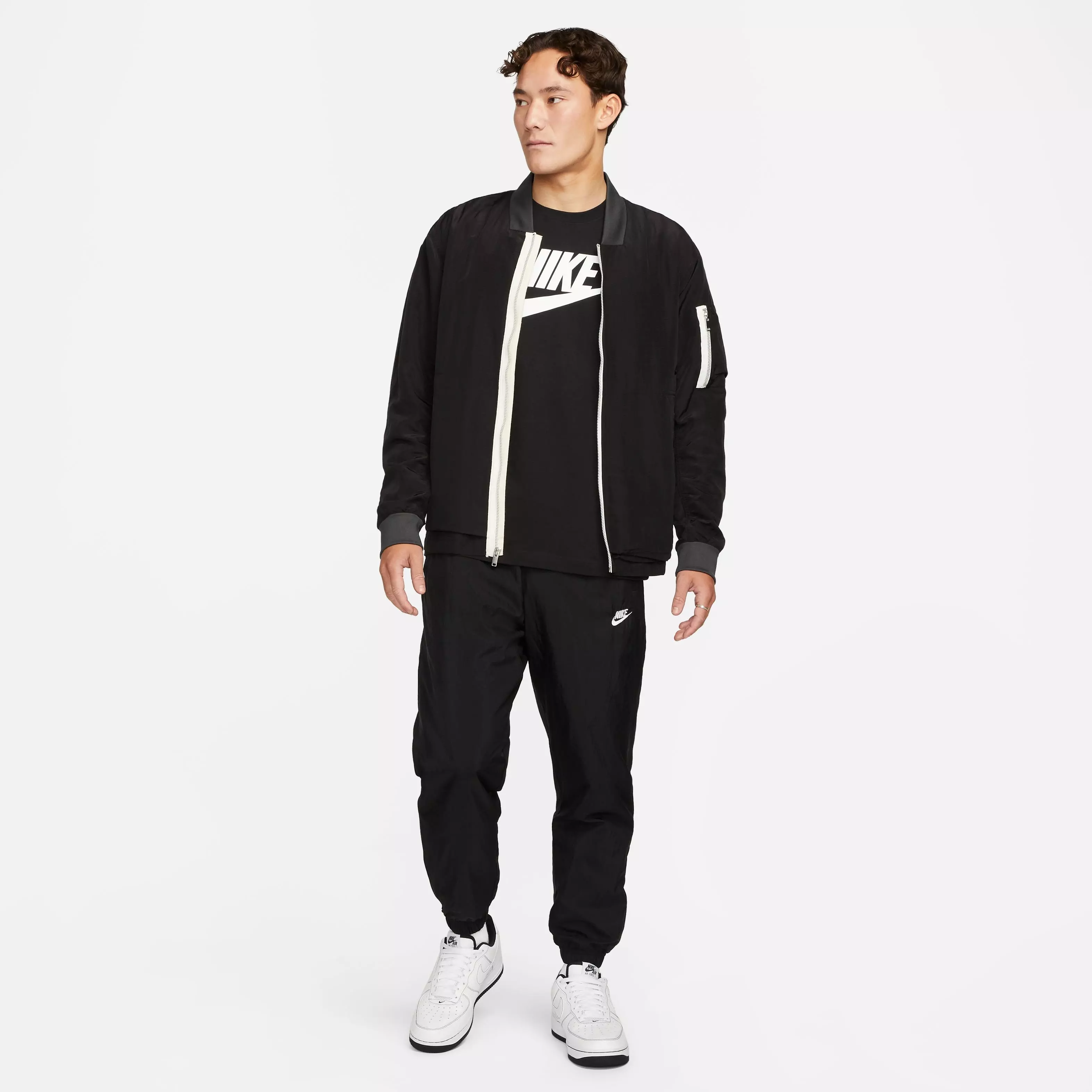 Nike Men's Sportswear Icon Futura Tee-Black - BLACK