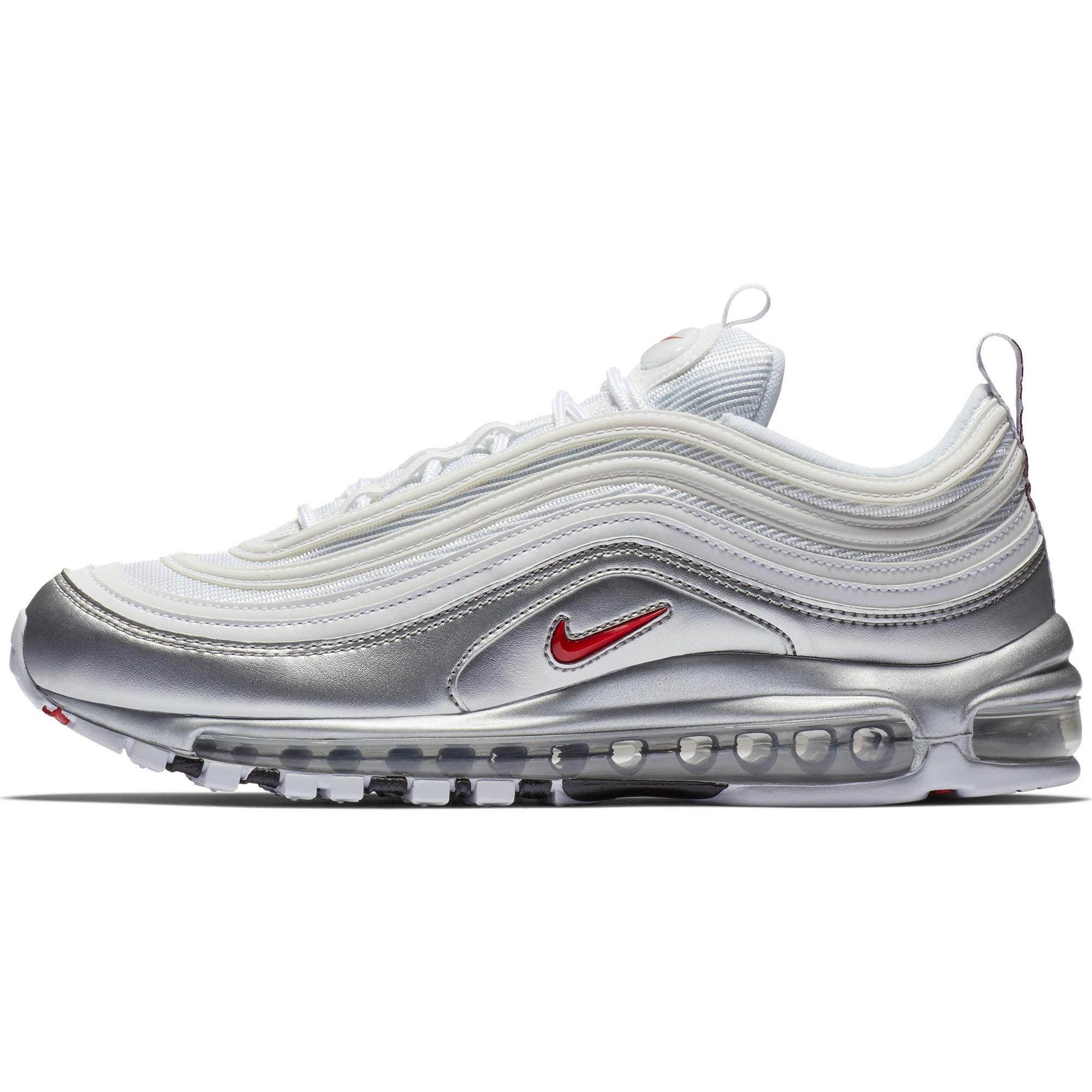 nike air max 97 silver and white