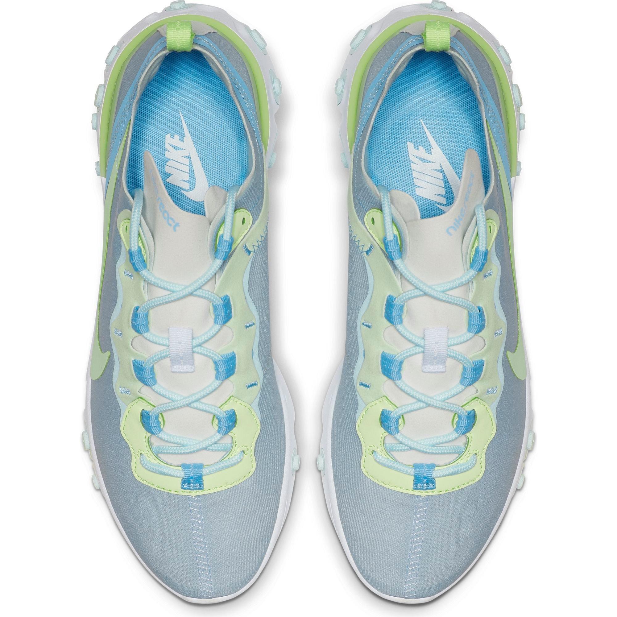 Nike React Element 55 White Frosted Spruce Barely Volt Women S Shoe Hibbett City Gear