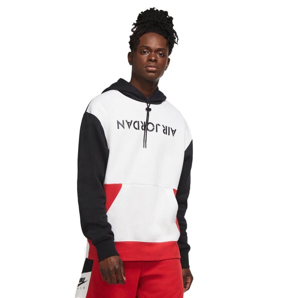 black and red jordan hoodie mens