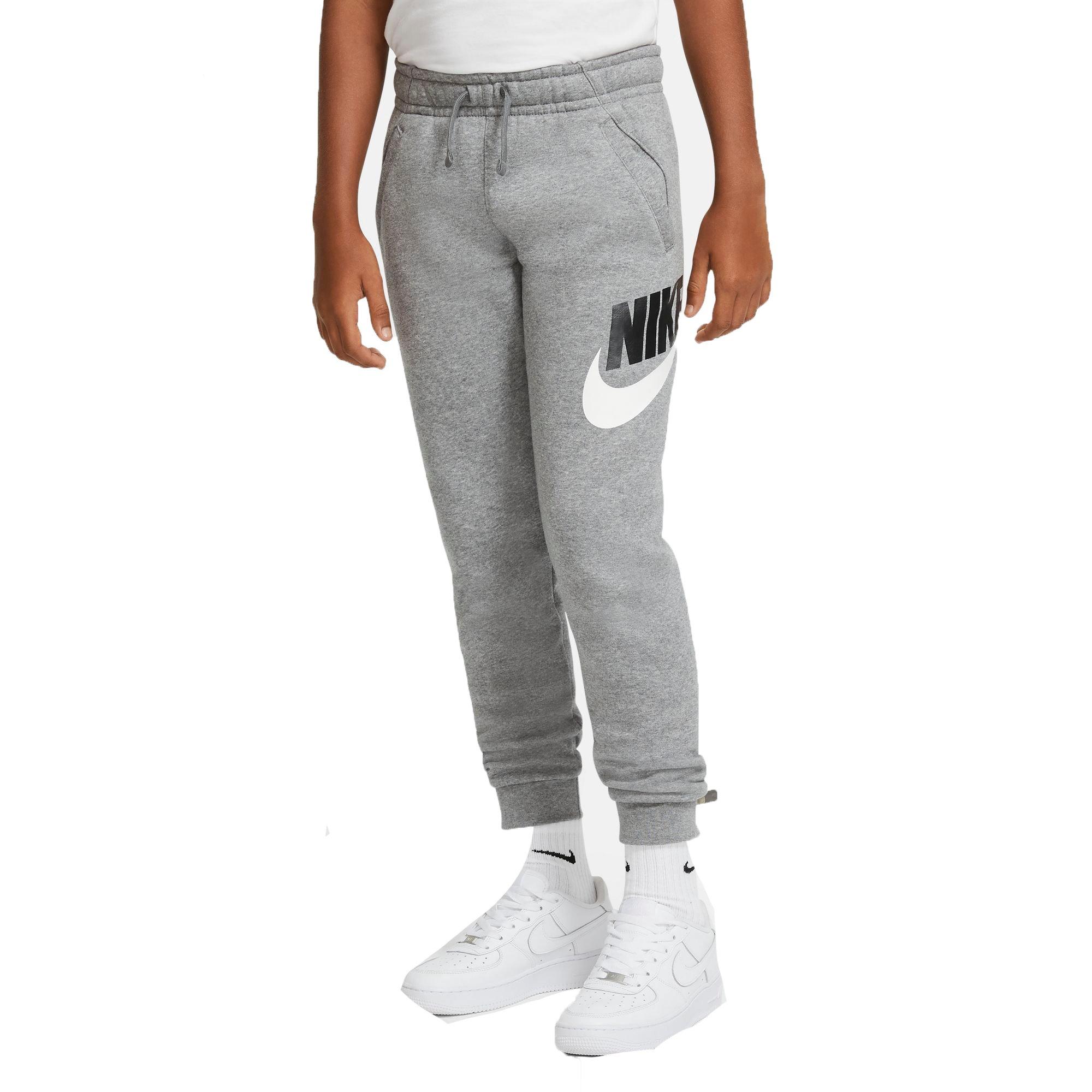 Nike Big Boys'Sportswear Club + HBR Pants-Grey - GREY Thumbnail View 1