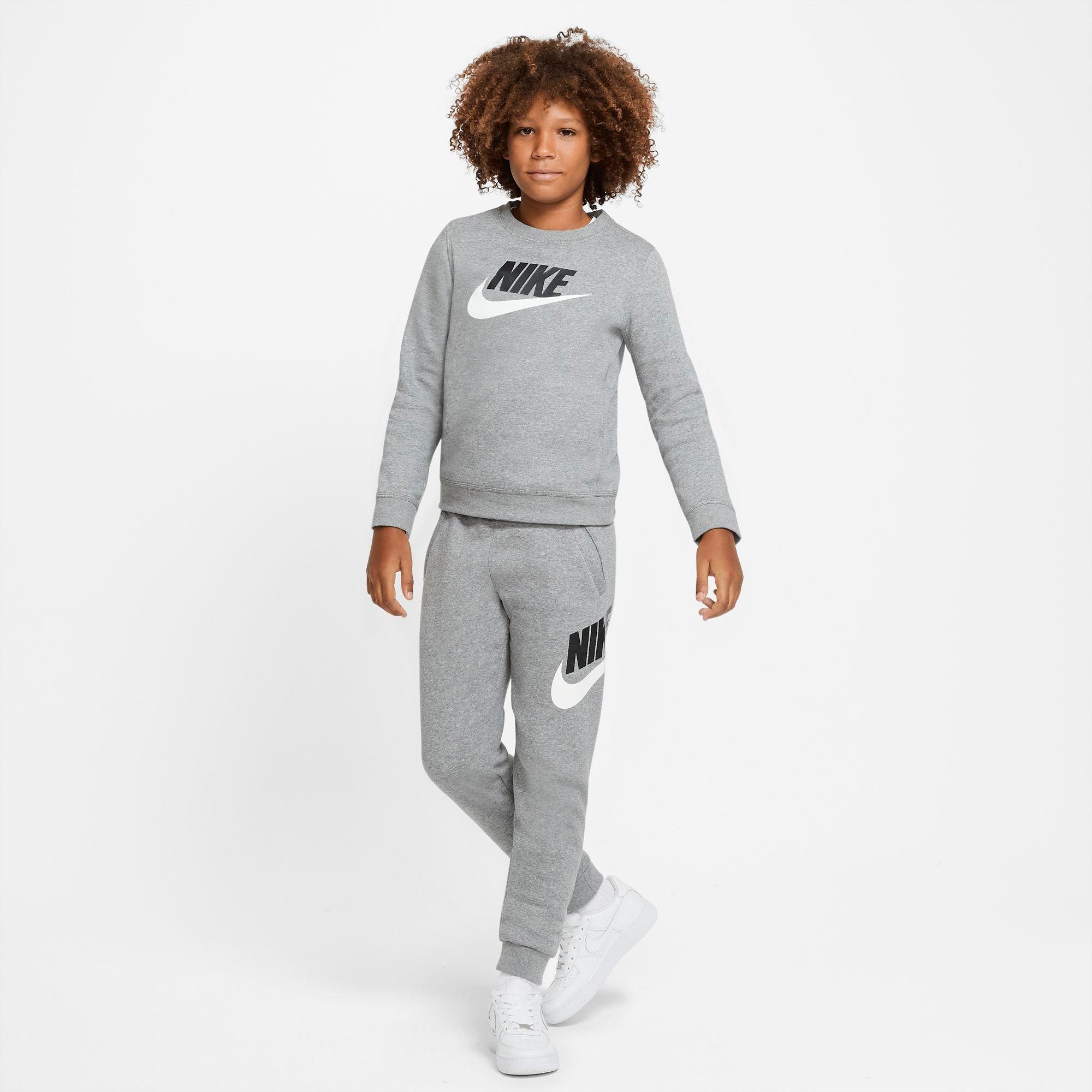 Nike Big Boys'Sportswear Club + HBR Pants-Grey - GREY Thumbnail View 6