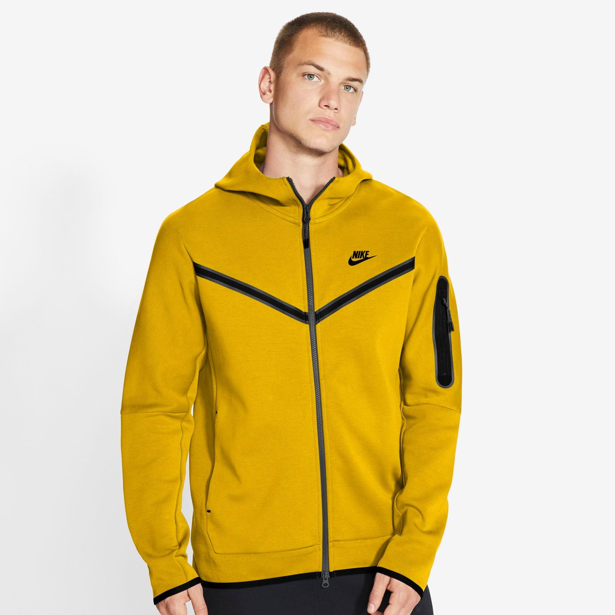 nike sportswear tech fleece yellow