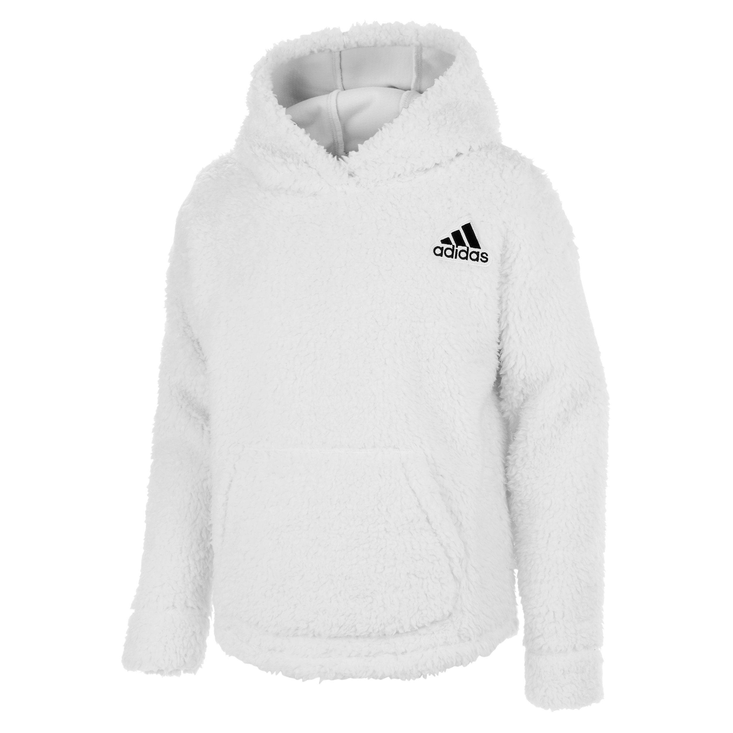 fuzzy adidas sweatshirt