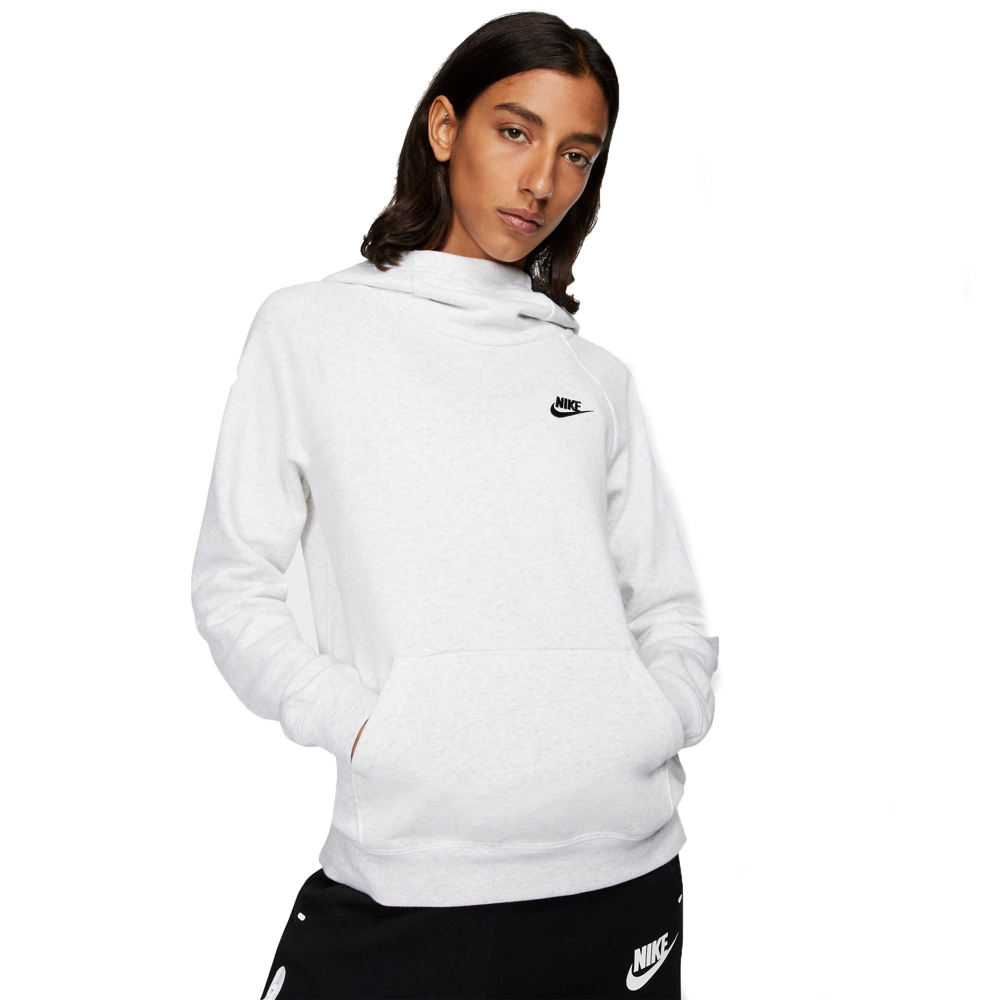 nike womens sportswear essentials funnel neck fleece hoodie