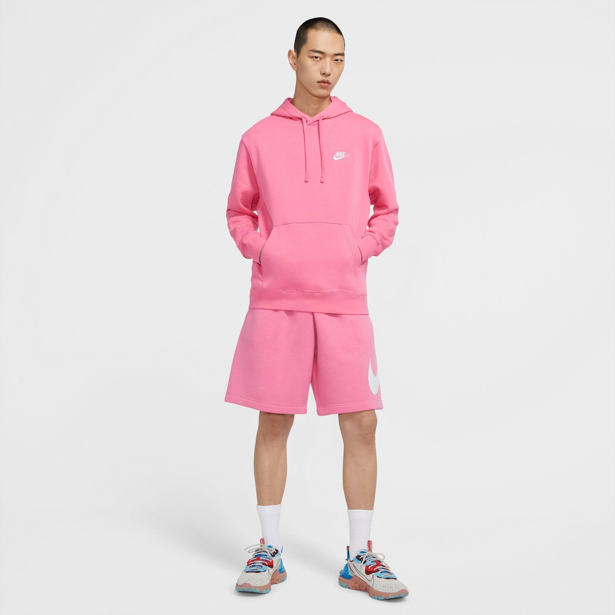 nike pink sweater mens