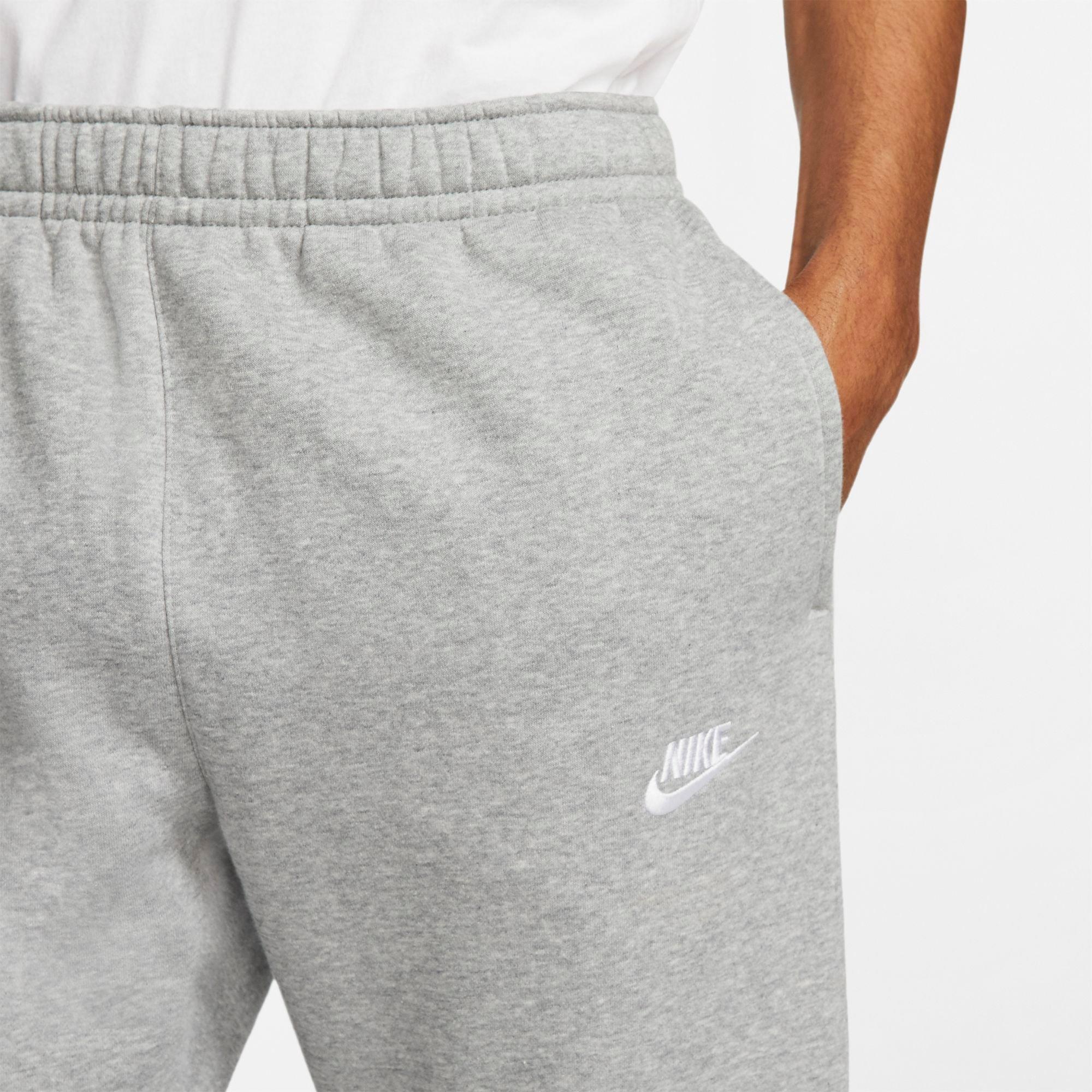 nike men's sportswear club fleece joggers gray