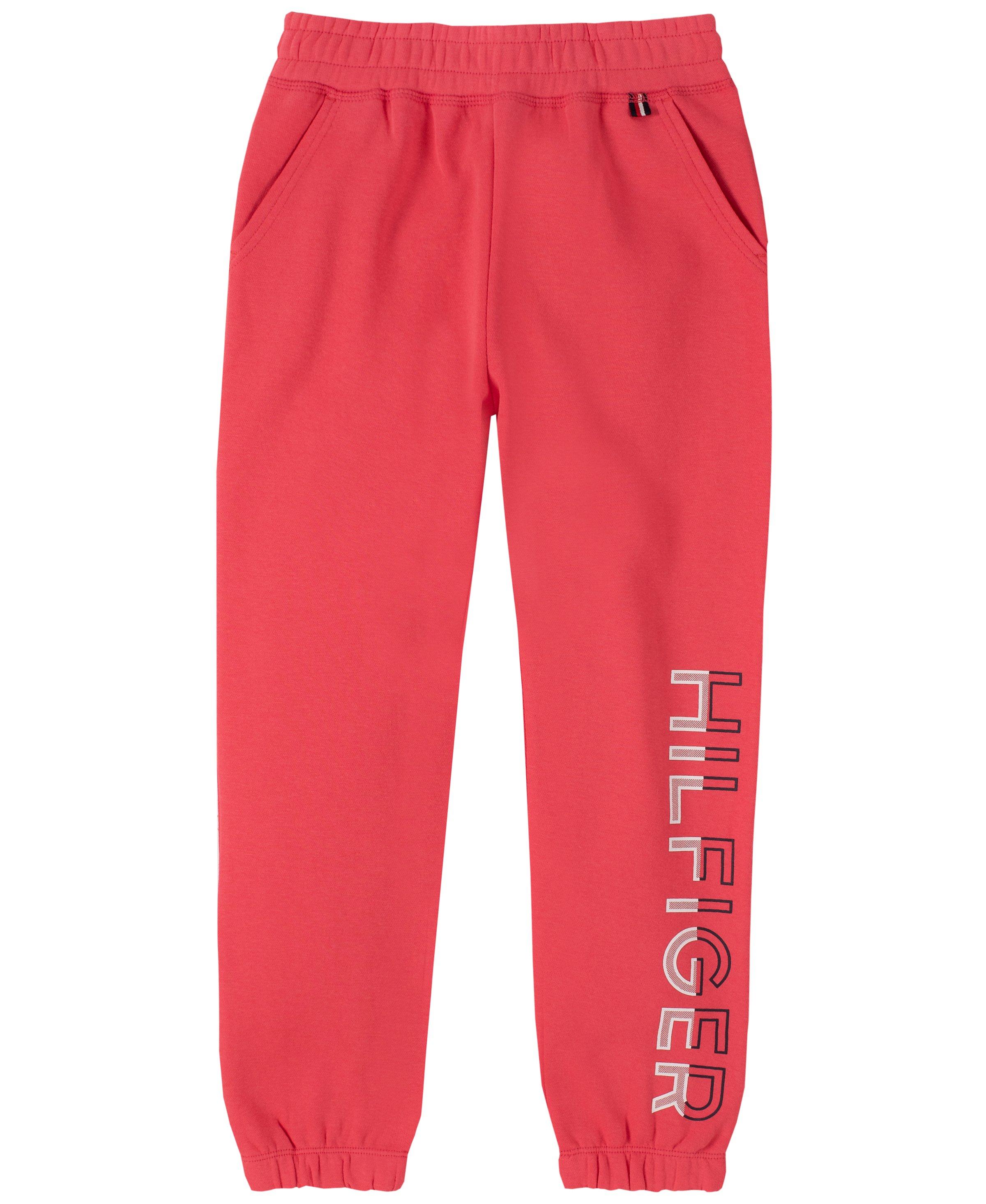 pink tommy hilfiger joggers