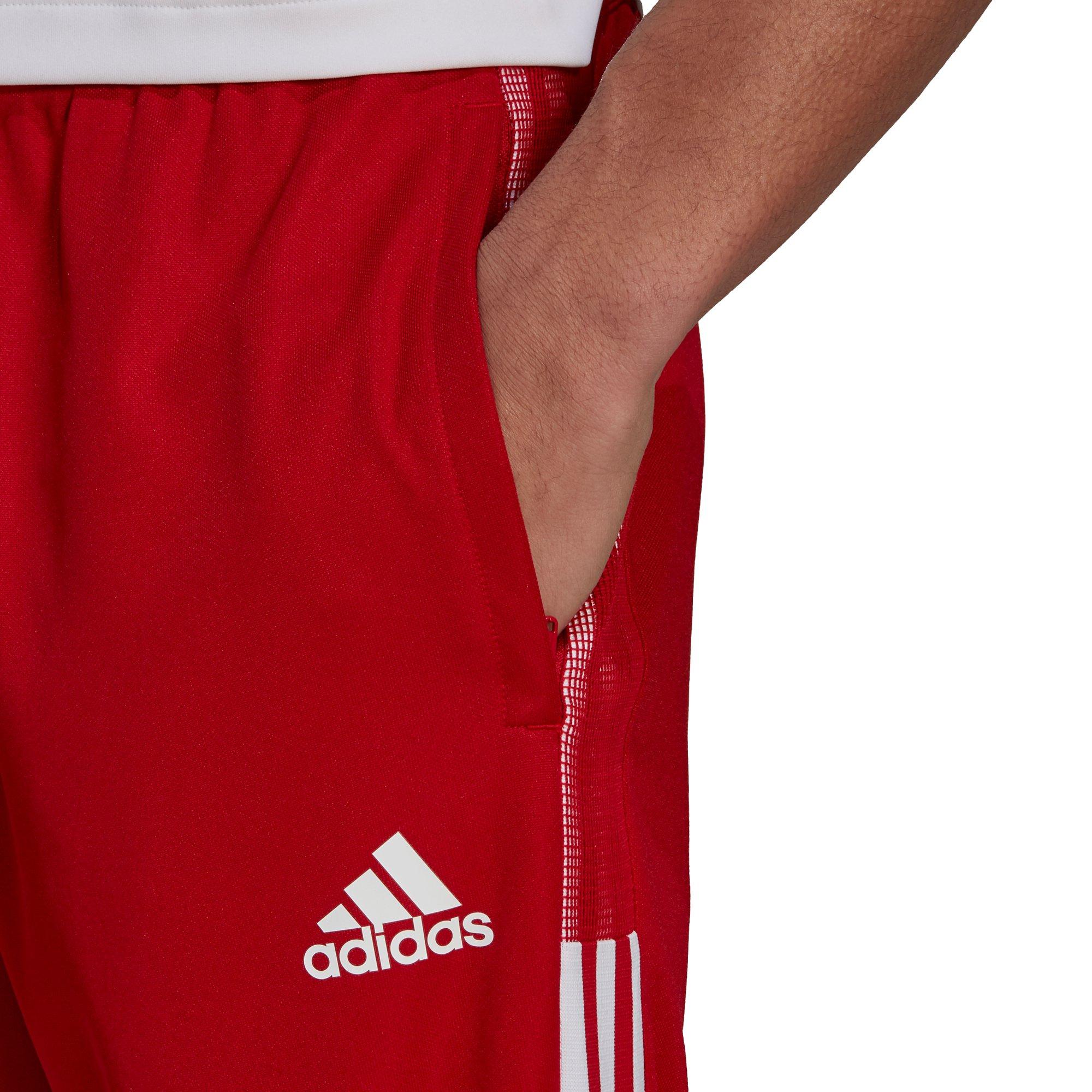 red adidas pants