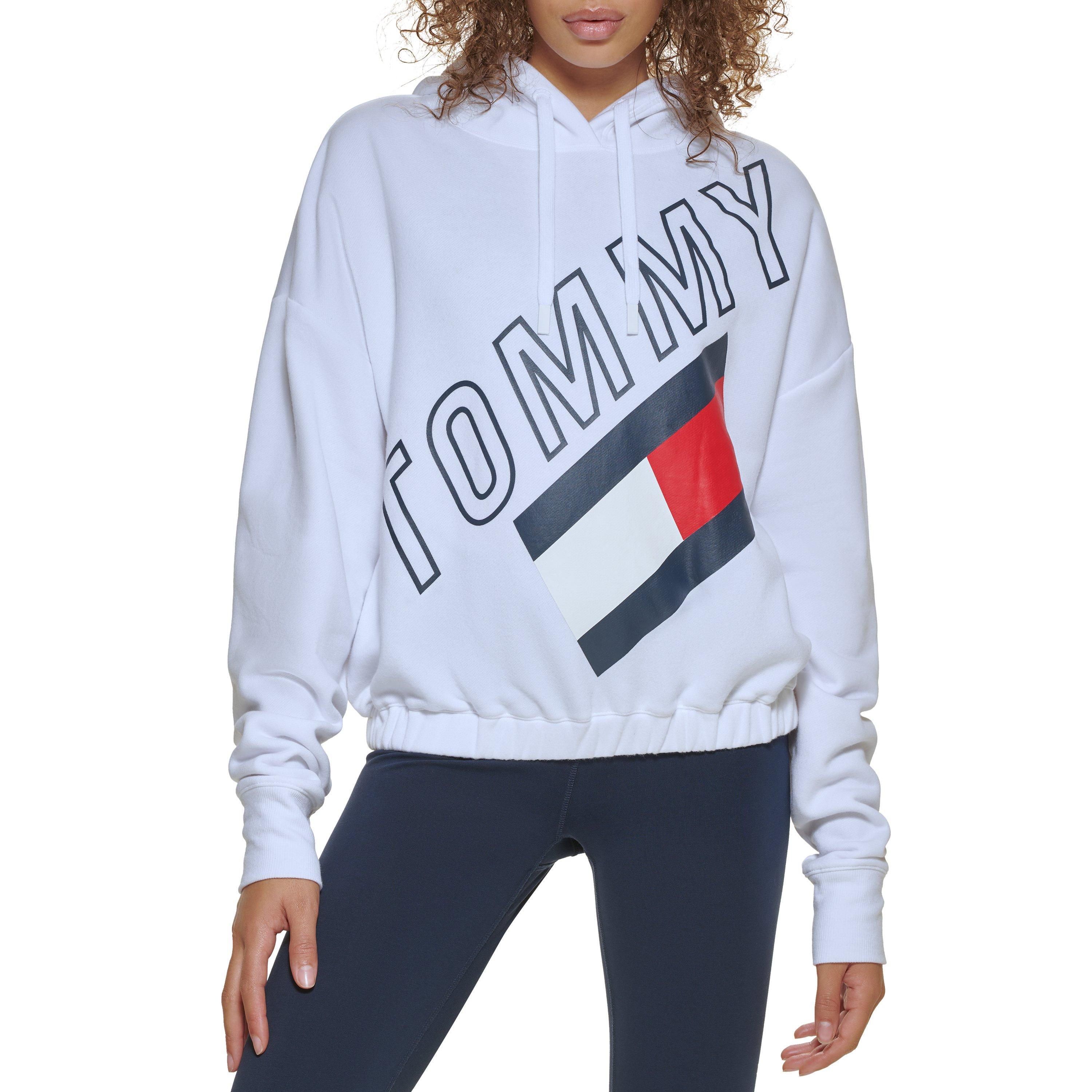 Tommy hilfiger clearance flag hoodie white