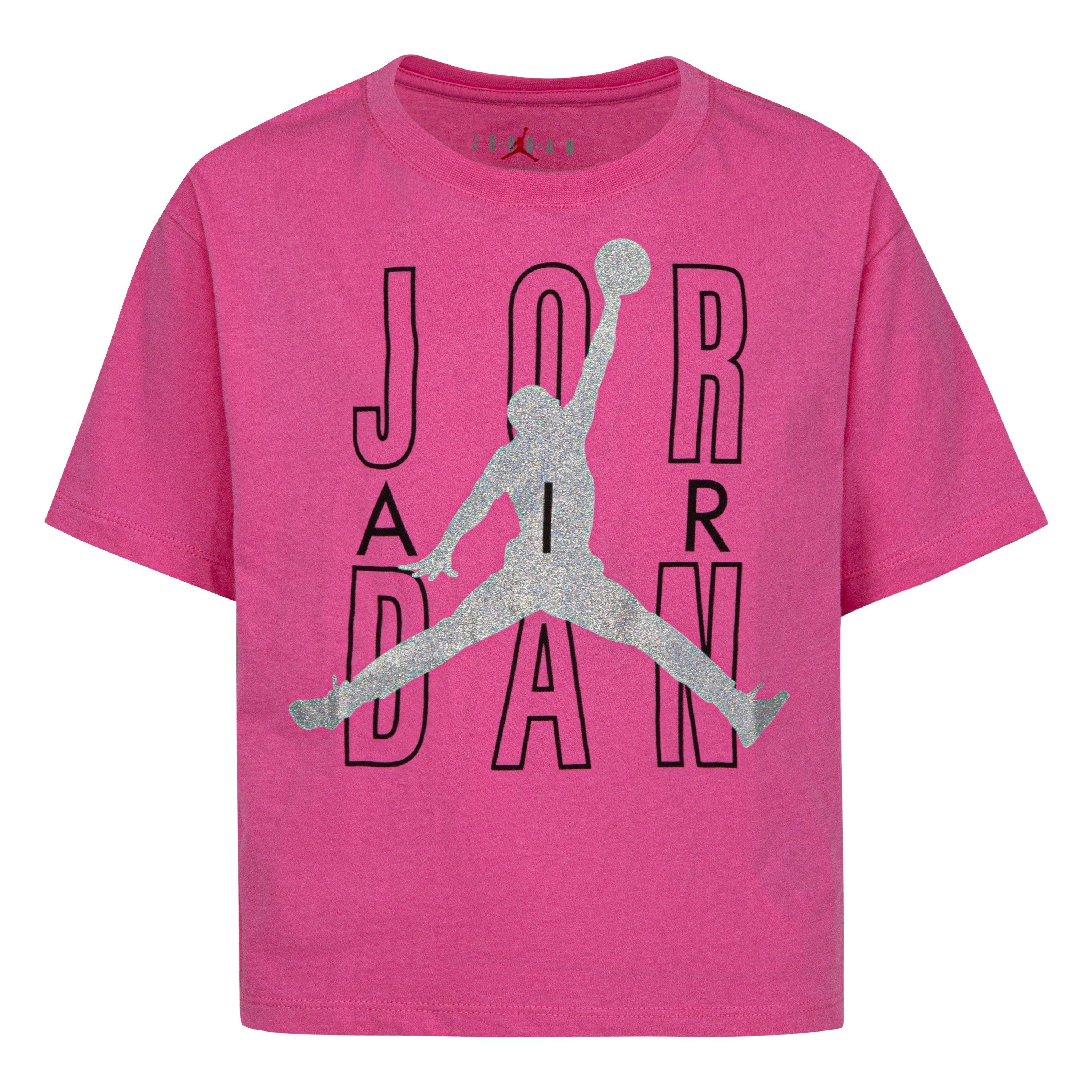 Pink store jordans shirt