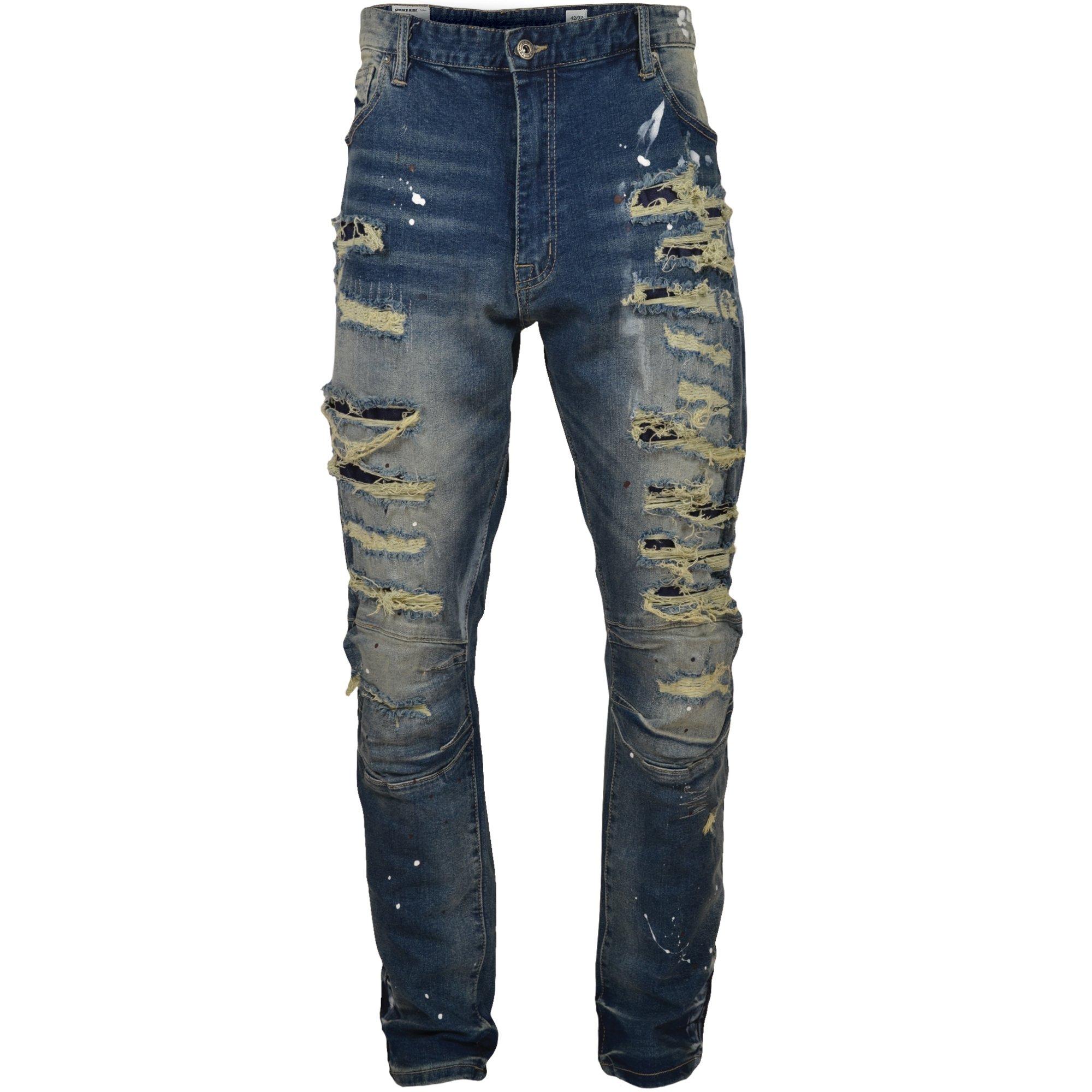 Smoke Rise Men's Essentials Slim Fit Denim Jeans - Blue