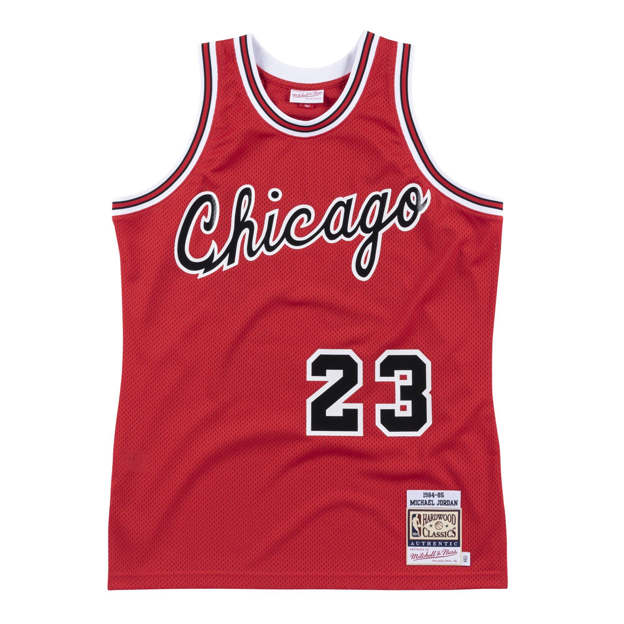 Mitchell & Ness Men's Chicago Bulls Michael Jordan Red Rookie Jersey -  Hibbett