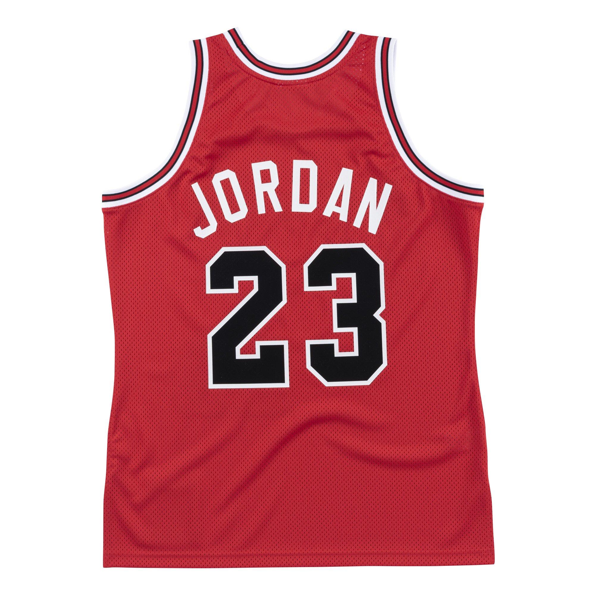 Mitchell & Ness Men's Chicago Bulls Michael Jordan Authentic Jersey - Red