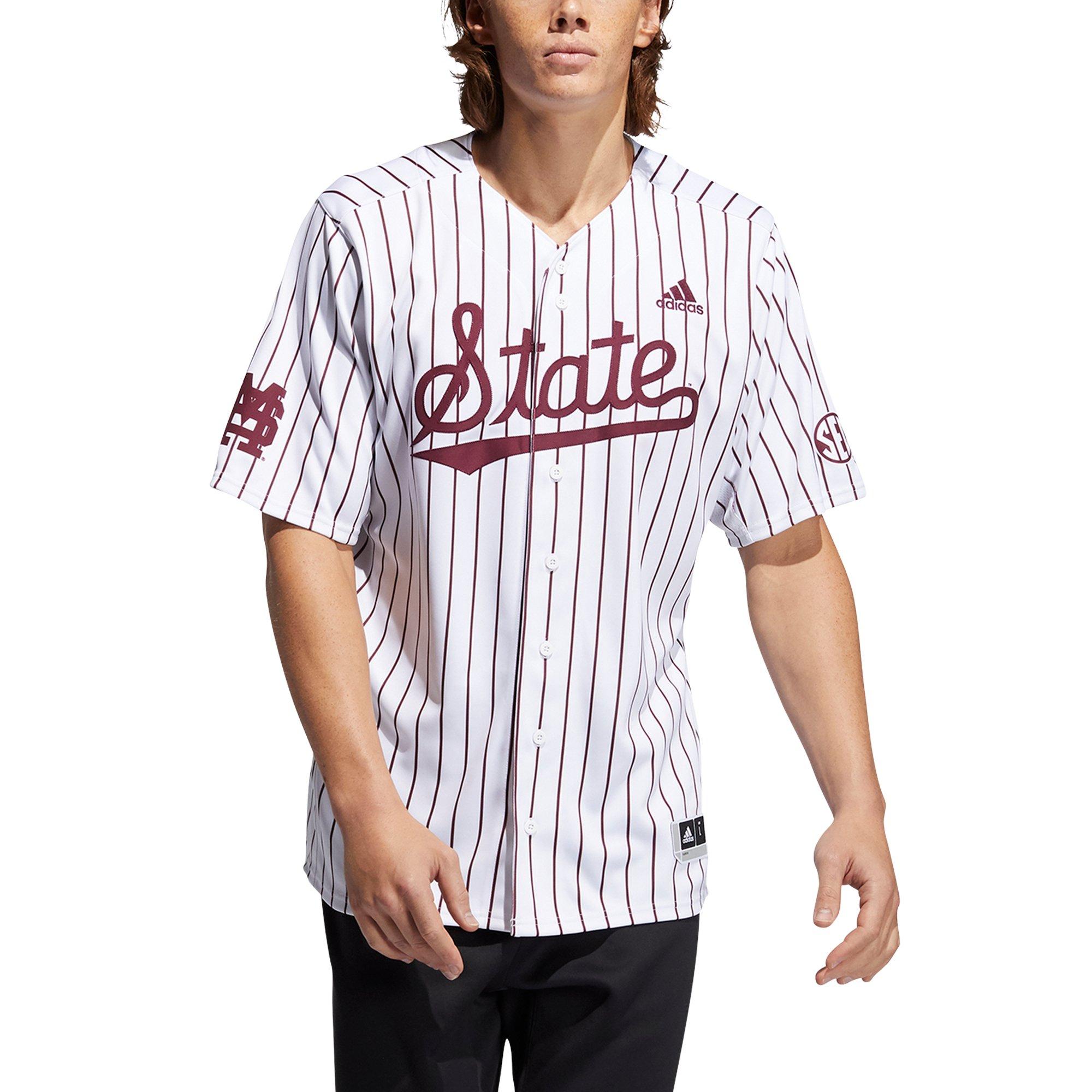 adidas mississippi state baseball jersey
