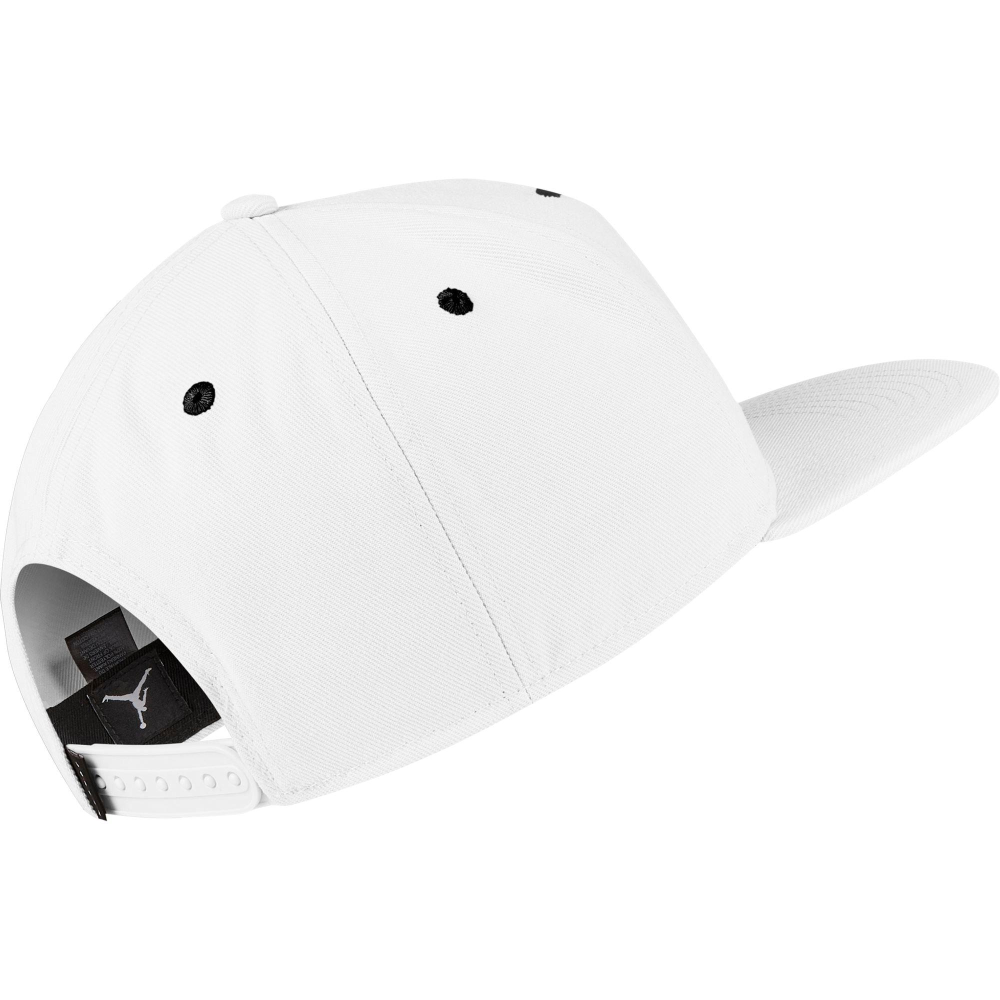 Jordan Jumpman "White/Black" Snapback Hat - BLACK Thumbnail View 2