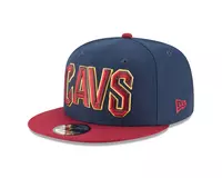 New Era Cleveland Cavaliers 9FIFTY Stock Snapback Hat - NAVY/RED