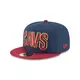 New Era Cleveland Cavaliers 9FIFTY Stock Snapback Hat - NAVY/RED Thumbnail View 1