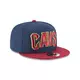 New Era Cleveland Cavaliers 9FIFTY Stock Snapback Hat - NAVY/RED Thumbnail View 2