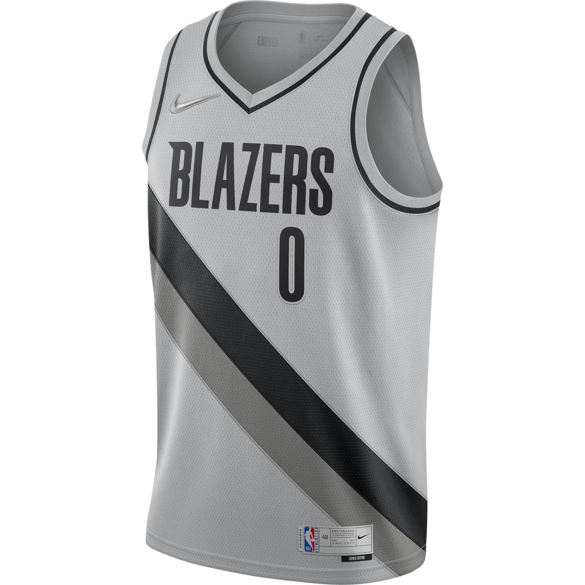Damian Lillard #0 Portland Trail Blazers City Edition Basketball Jersey Stitched 