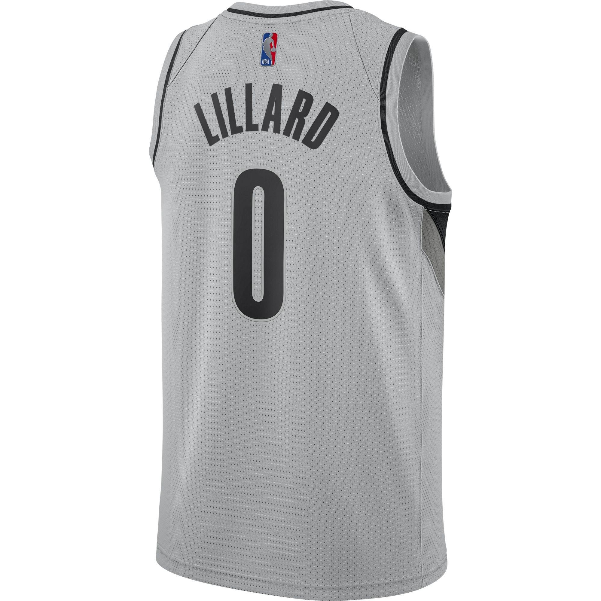 Adidas NBA Portland Trail Blazers Damian Lillard Swingman Jersey Mens Sz  Large