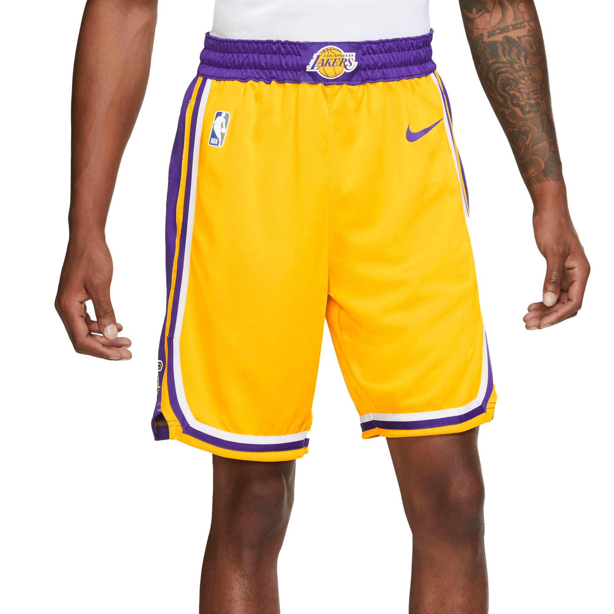 MOMQmicl Men's NBA Lakers Shorts Basketball High Elasticity