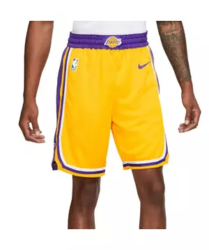 Men's Los Angeles Lakers Nike Gold 2019/20 City Edition Swingman Shorts