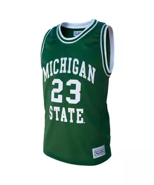 Retro Brands Men S D Green Michigan State Spartans Green Retro Ncaa Basketball Jersey Hibbett City Gear