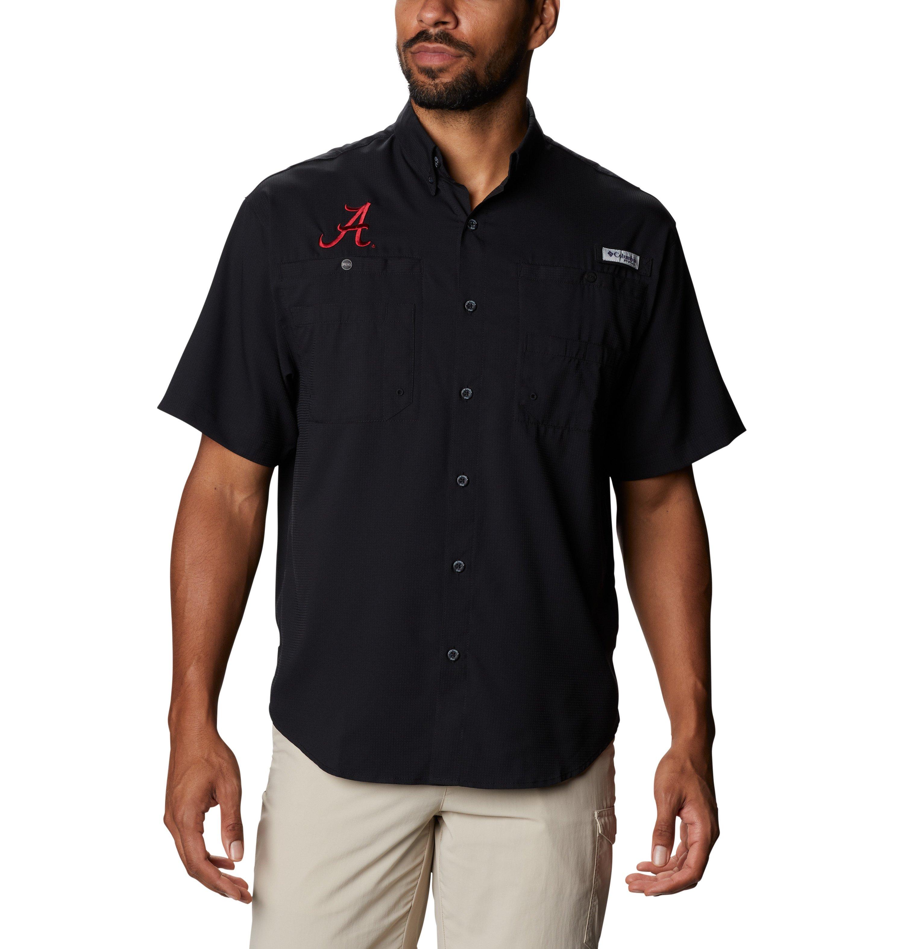 Black Small NCAA Ohio State Buckeyes Mens Tamiami Short Sleeve Shirt OS