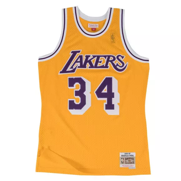 Mitchell & Ness Men's Los Angeles Lakers Shaquille O'Neal Big & Tall Swingman Jersey