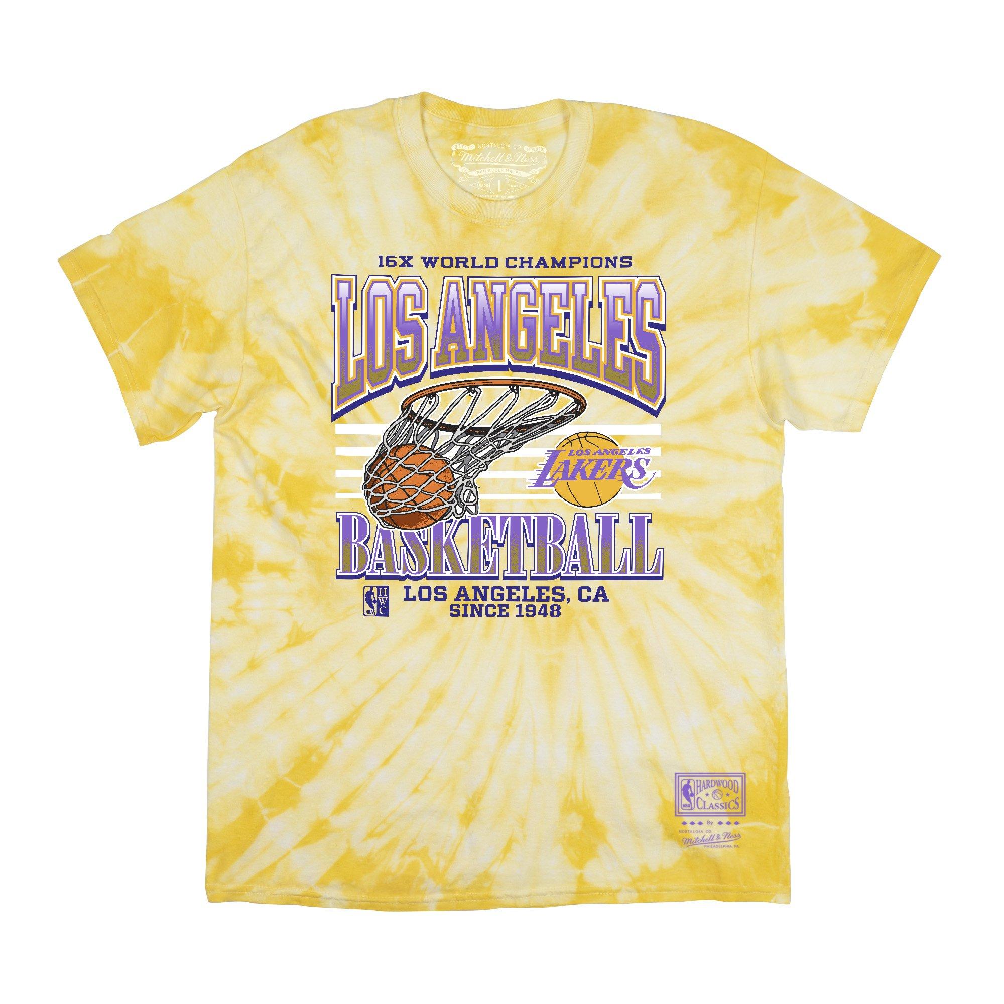 Outerstuff Los Angeles Lakers Youth Pennant Tie Dye T-Shirt 22 / S