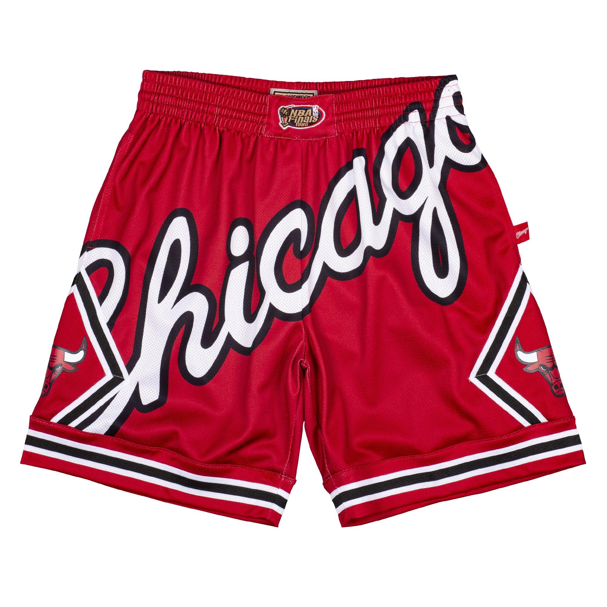 Mitchell & Ness NBA Big Face 2.0 Chicago Bulls Shorts Mens Shorts White  SHORBW19147-CBUWHRD – Shoe Palace