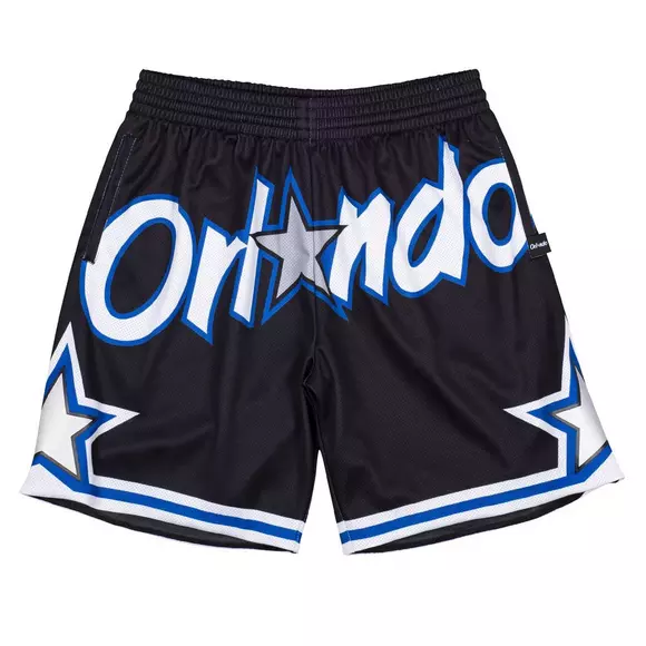 Orlando Magic Basketball Black White Shorts Men's Pants NWT Stitched 