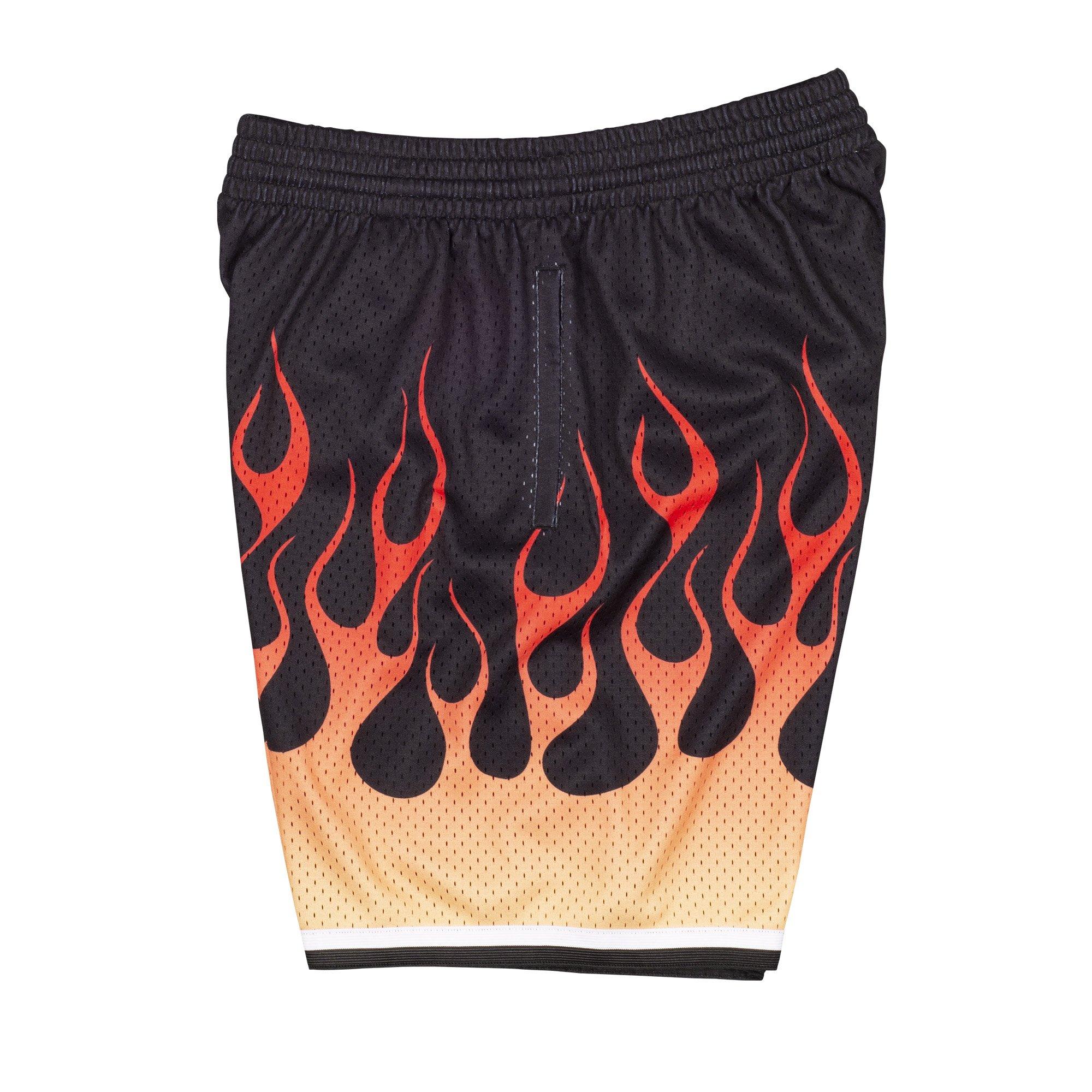 Mitchell & Ness Men's Los Angeles Lakers Flames Swingman Shorts - Hibbett