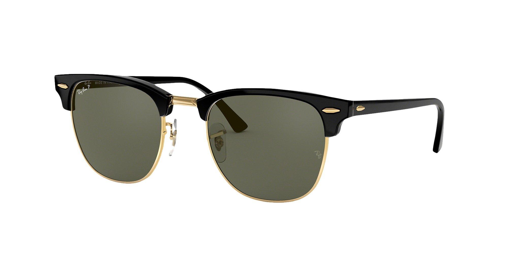 Ray-Ban Clubmaster Classic Sunglasses - Black - BLACK Thumbnail View 1
