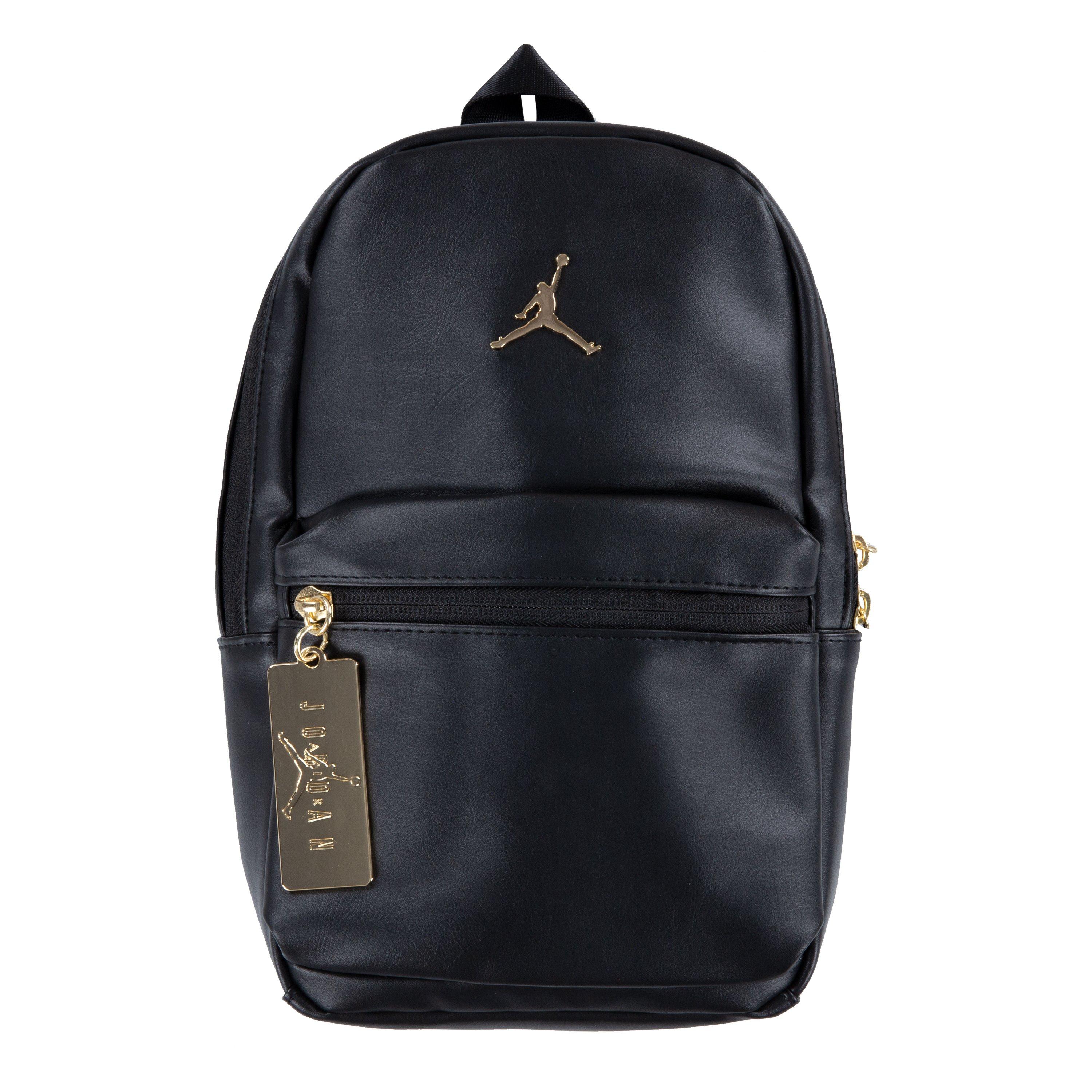 air jordan leather backpack