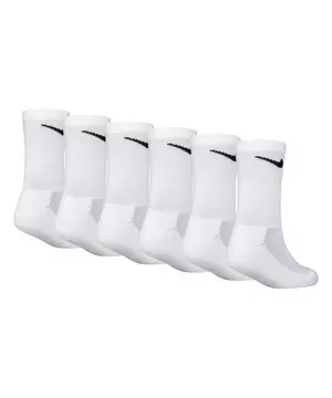 Nike 2 Pair CUSHIONED Crew Socks - 10C-3Y (5-7 Year Old) Red Black - Unisex  NWT