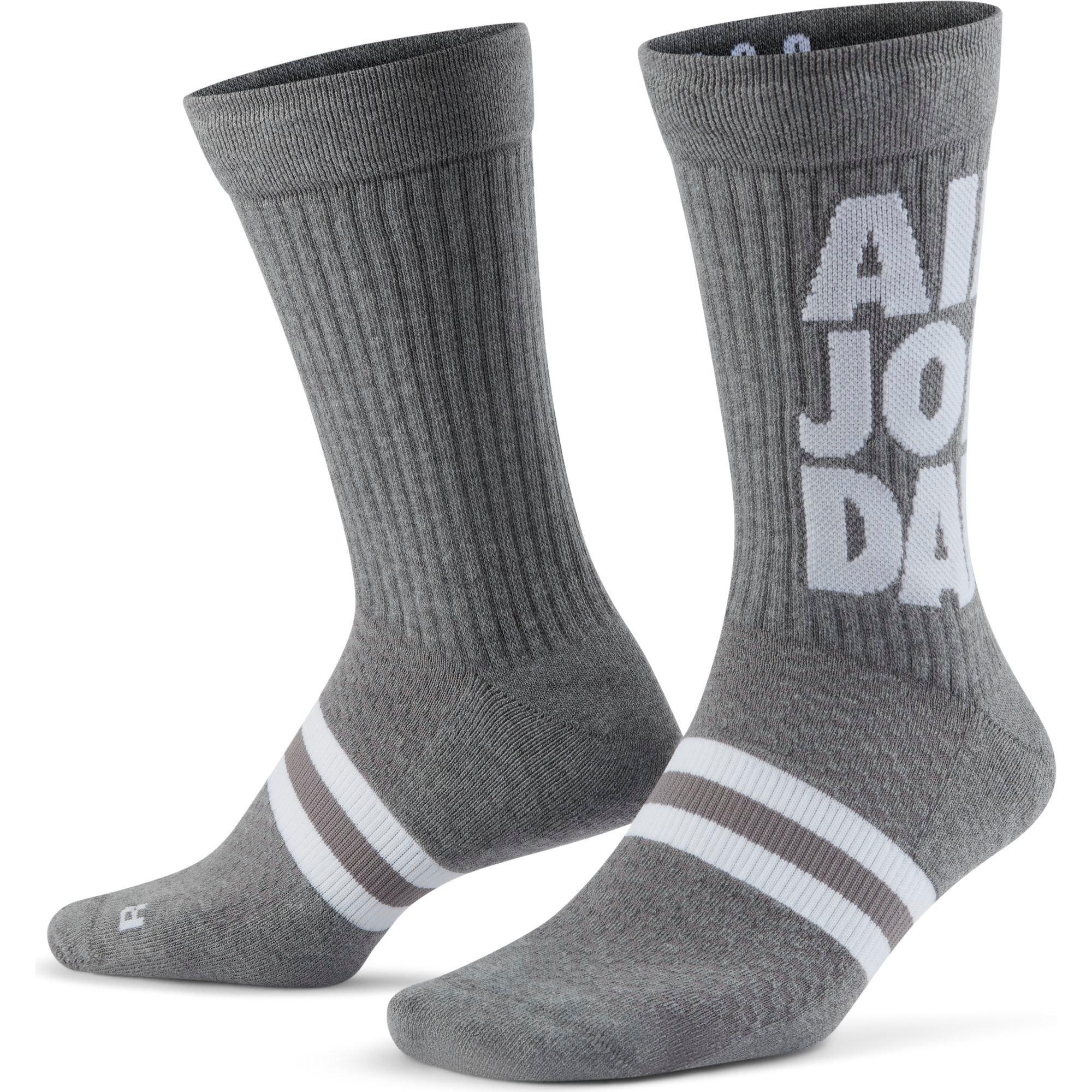 grey jordan socks