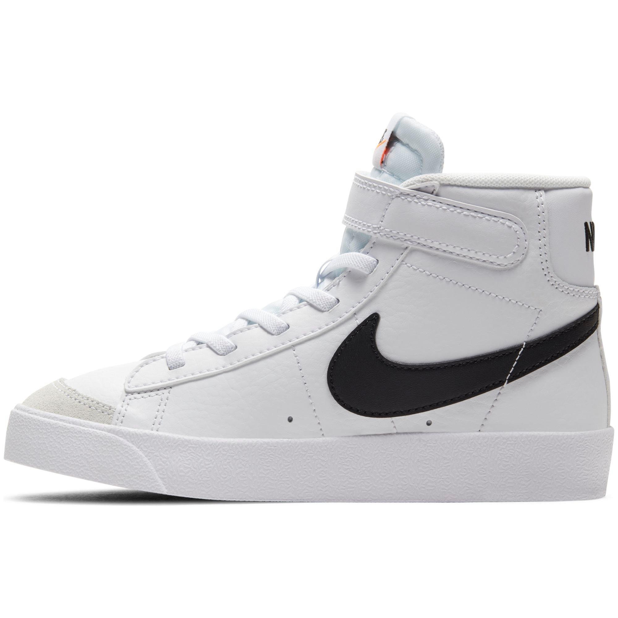 Nike Blazer Mid 77 Preschool Boys' White/Black Shoe