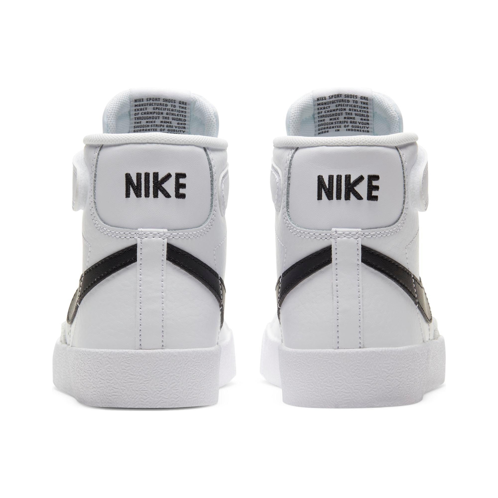 Nike Blazer Mid 77 Preschool Boys' White/Black Shoe