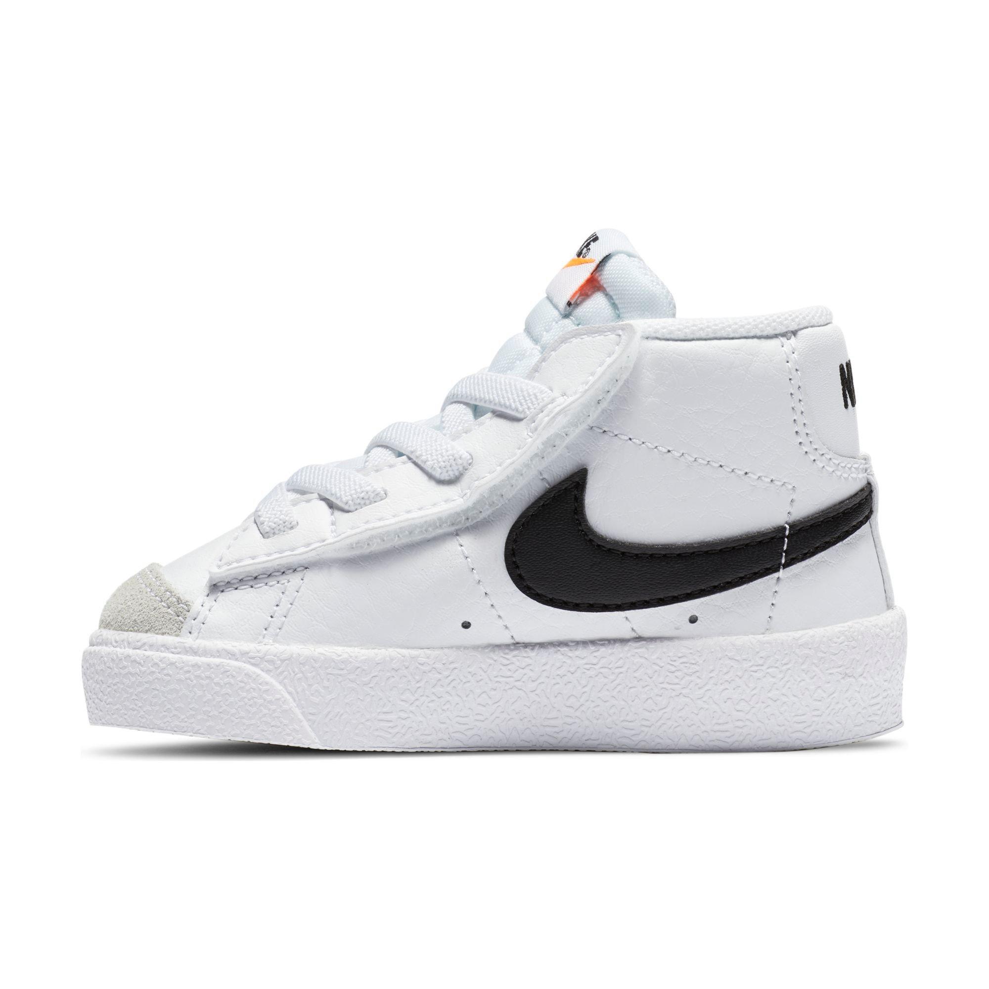 Nike Blazer Mid 77 Toddler Kids' White/Black Shoe