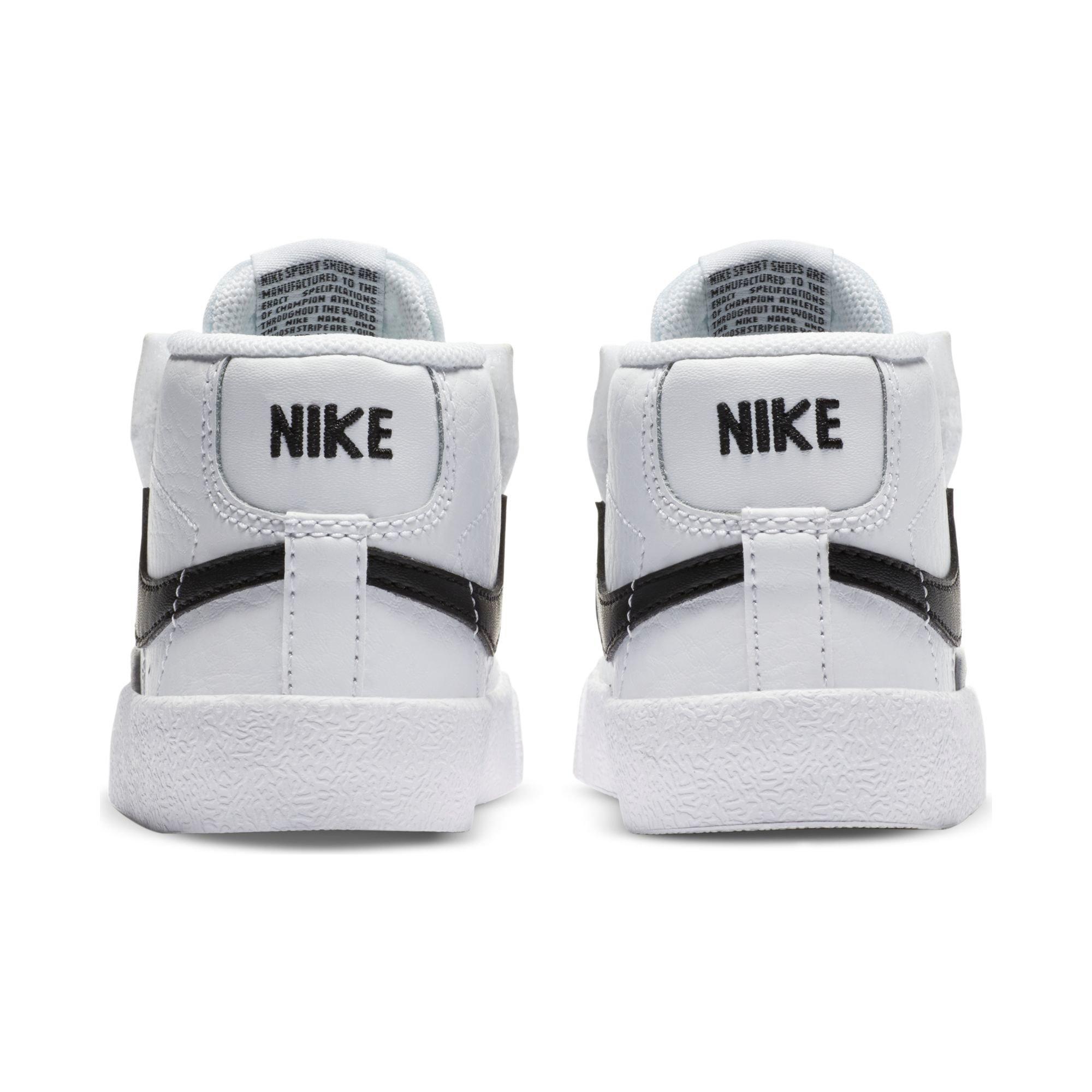 Nike Blazer Mid 77 Toddler Kids' White/Black Shoe