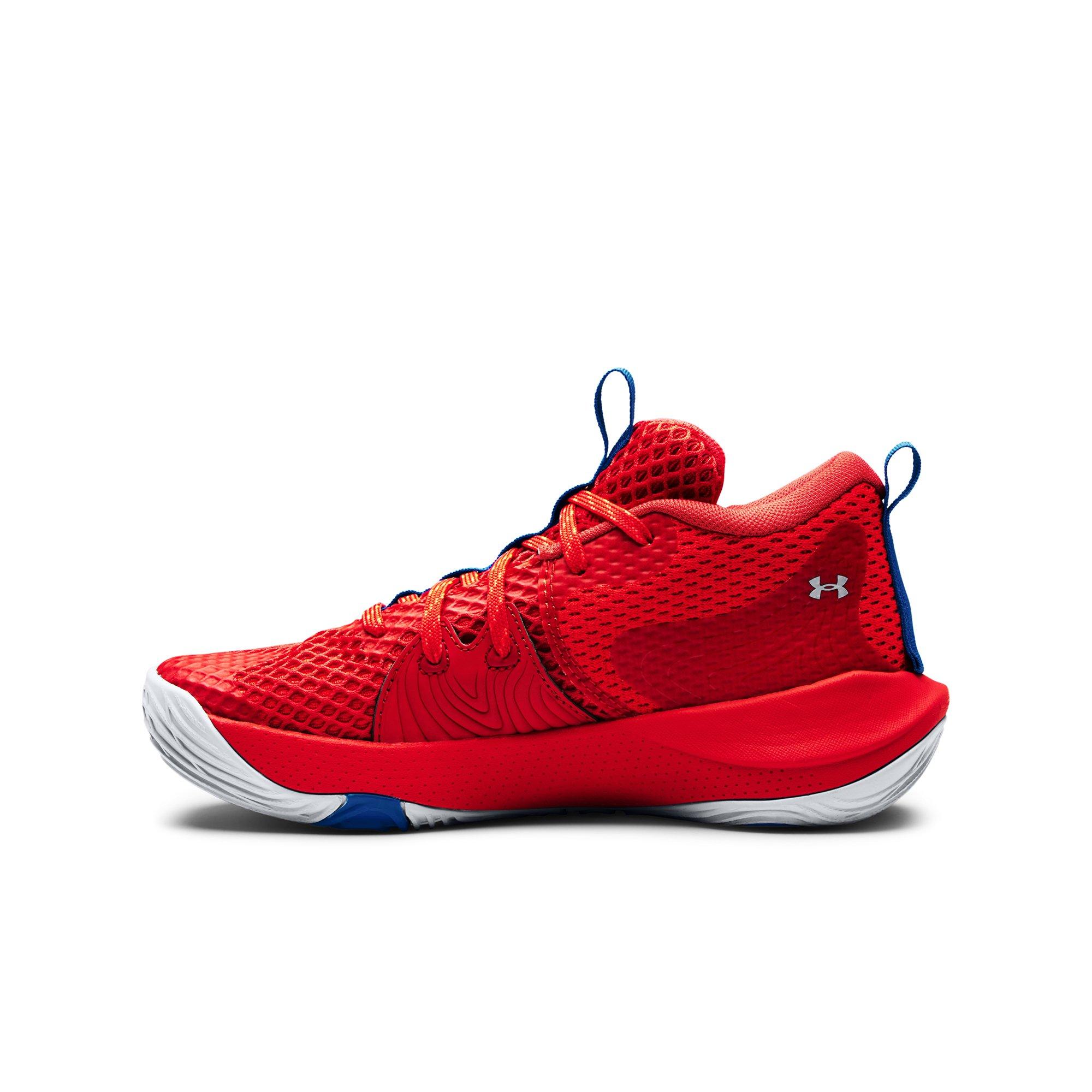 Under Armour UA Joel Embiid One 1 Versa Red Halo Gray Blue White 603 Size