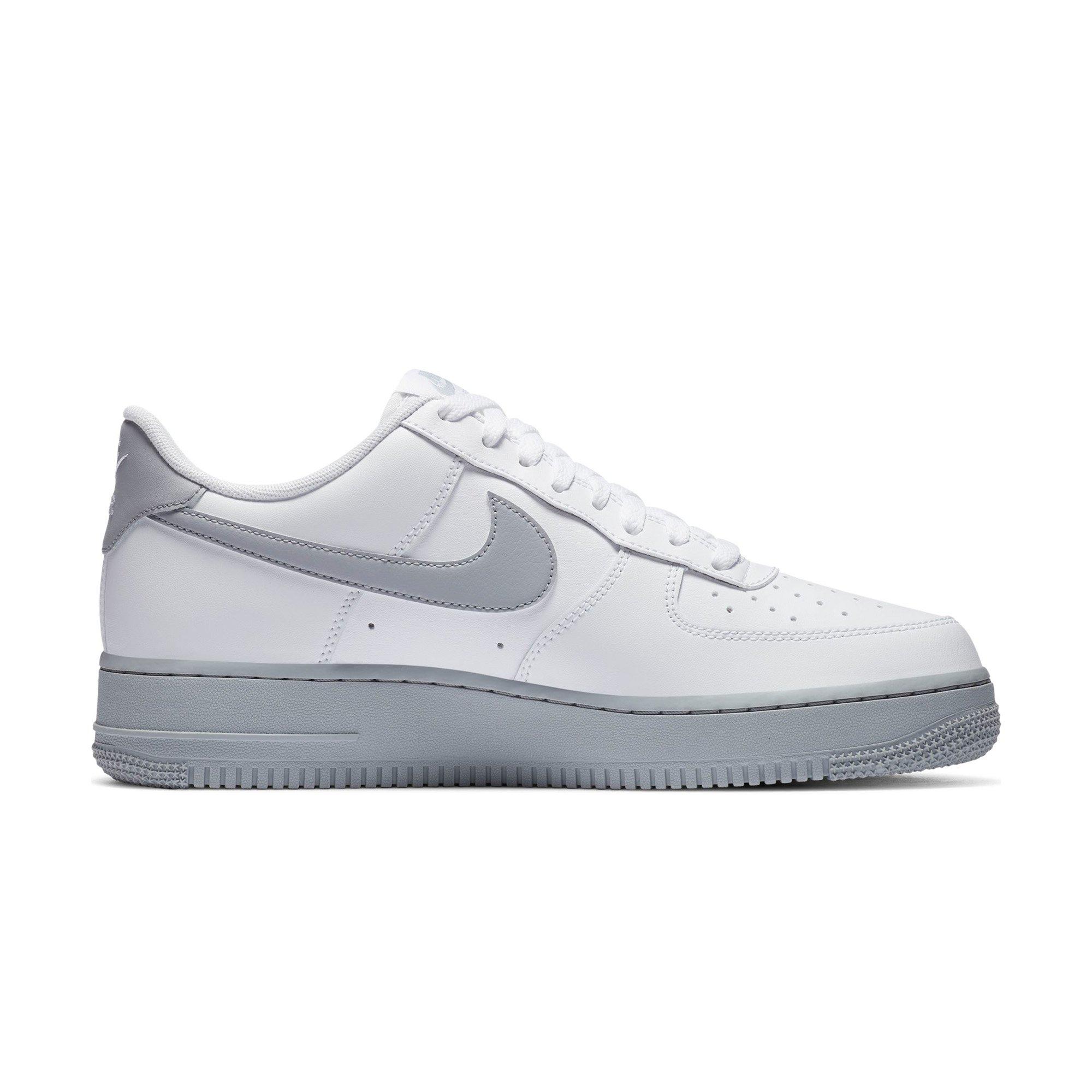 Nike Men's Air Force 1 Shoes (Wolf Grey White White, 10.5) 