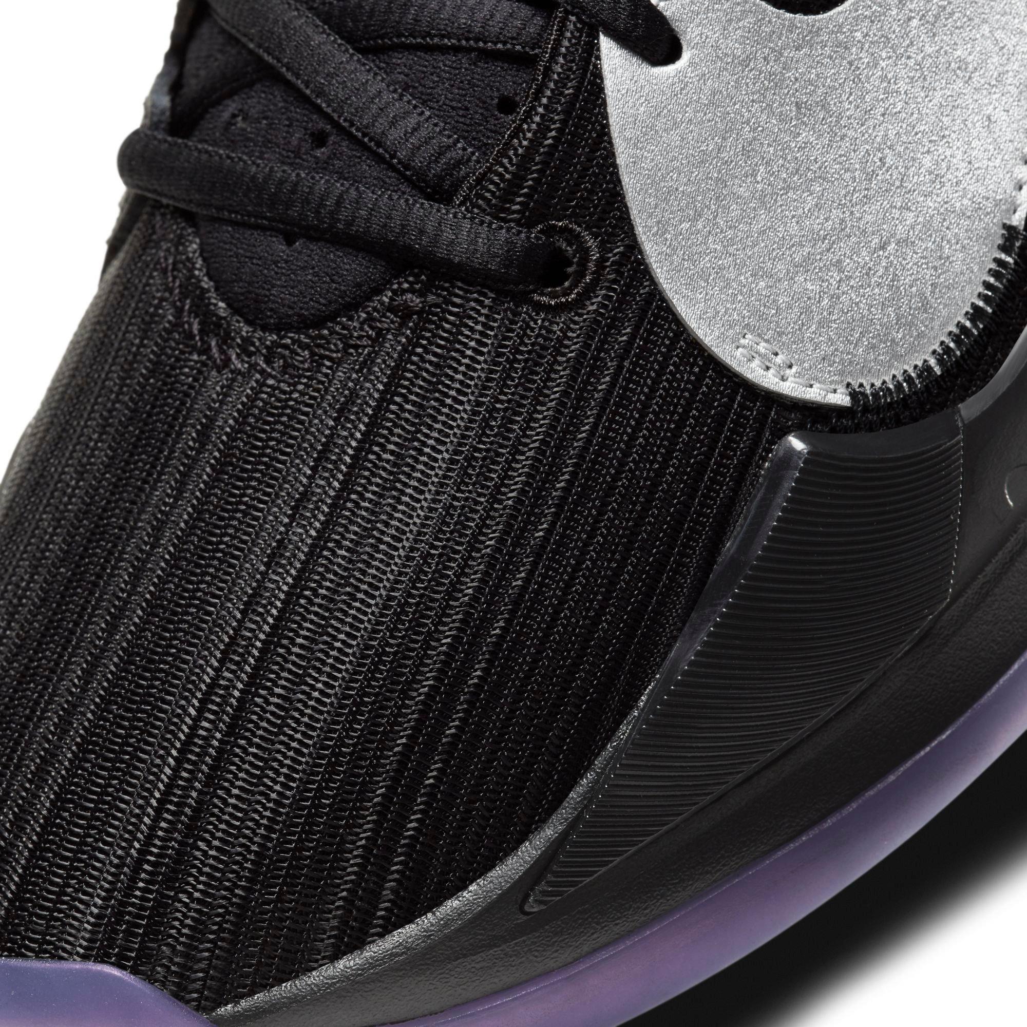 Nike Zoom Freak 2 Black/Metallic Silver Men's Basketball Shoe - Hibbett