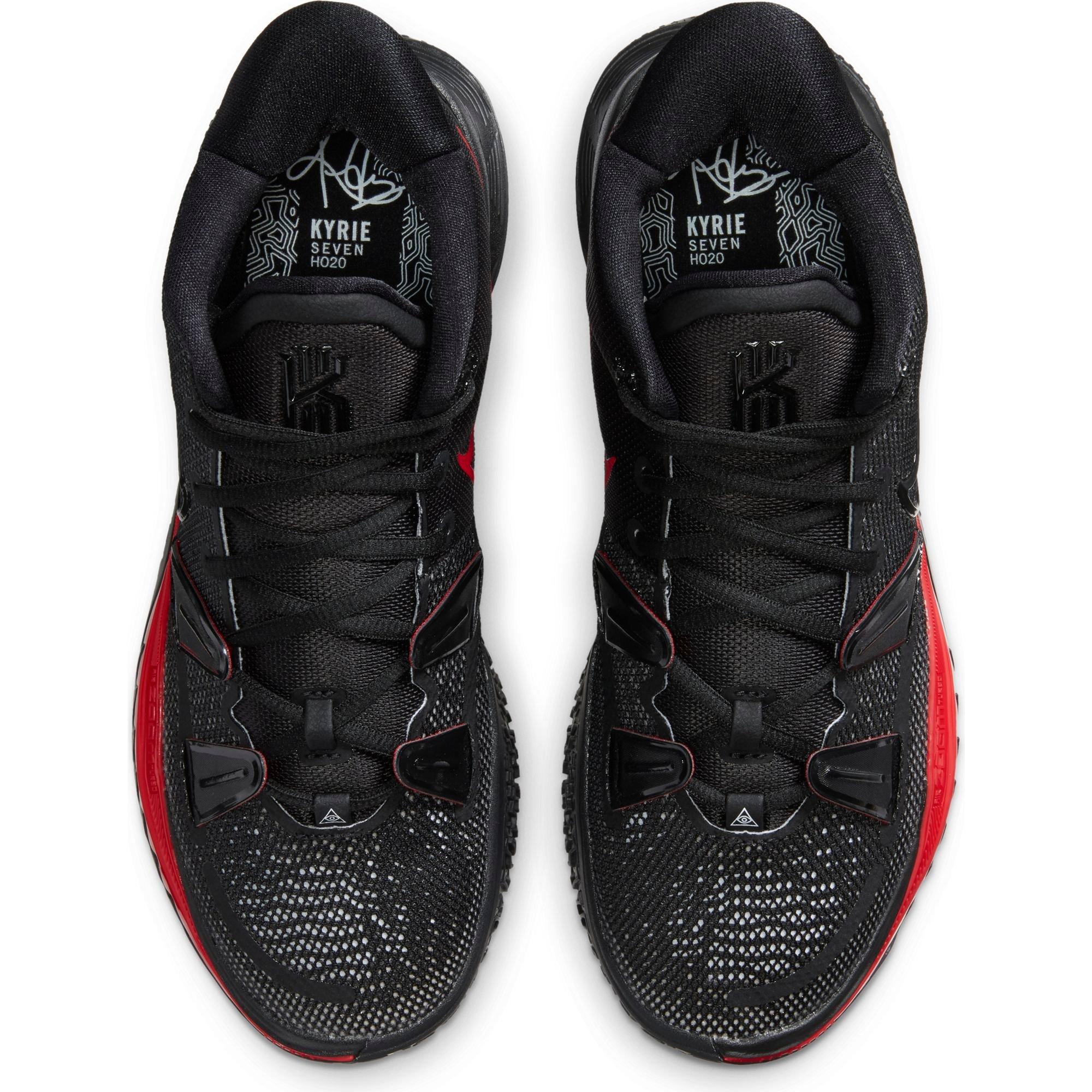 kyrie 7 black red